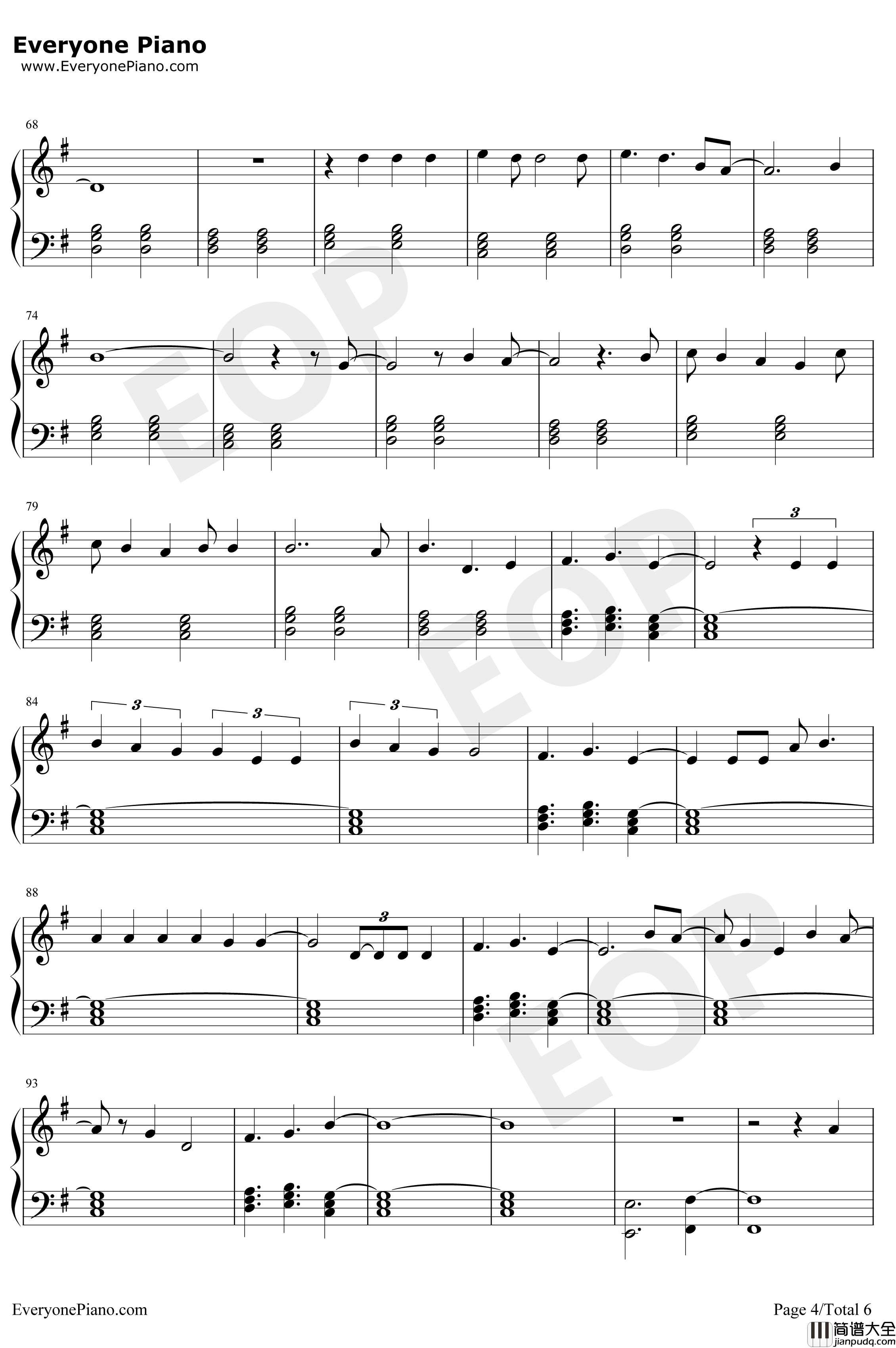 Please_Don't_Go钢琴谱_JoelAdams