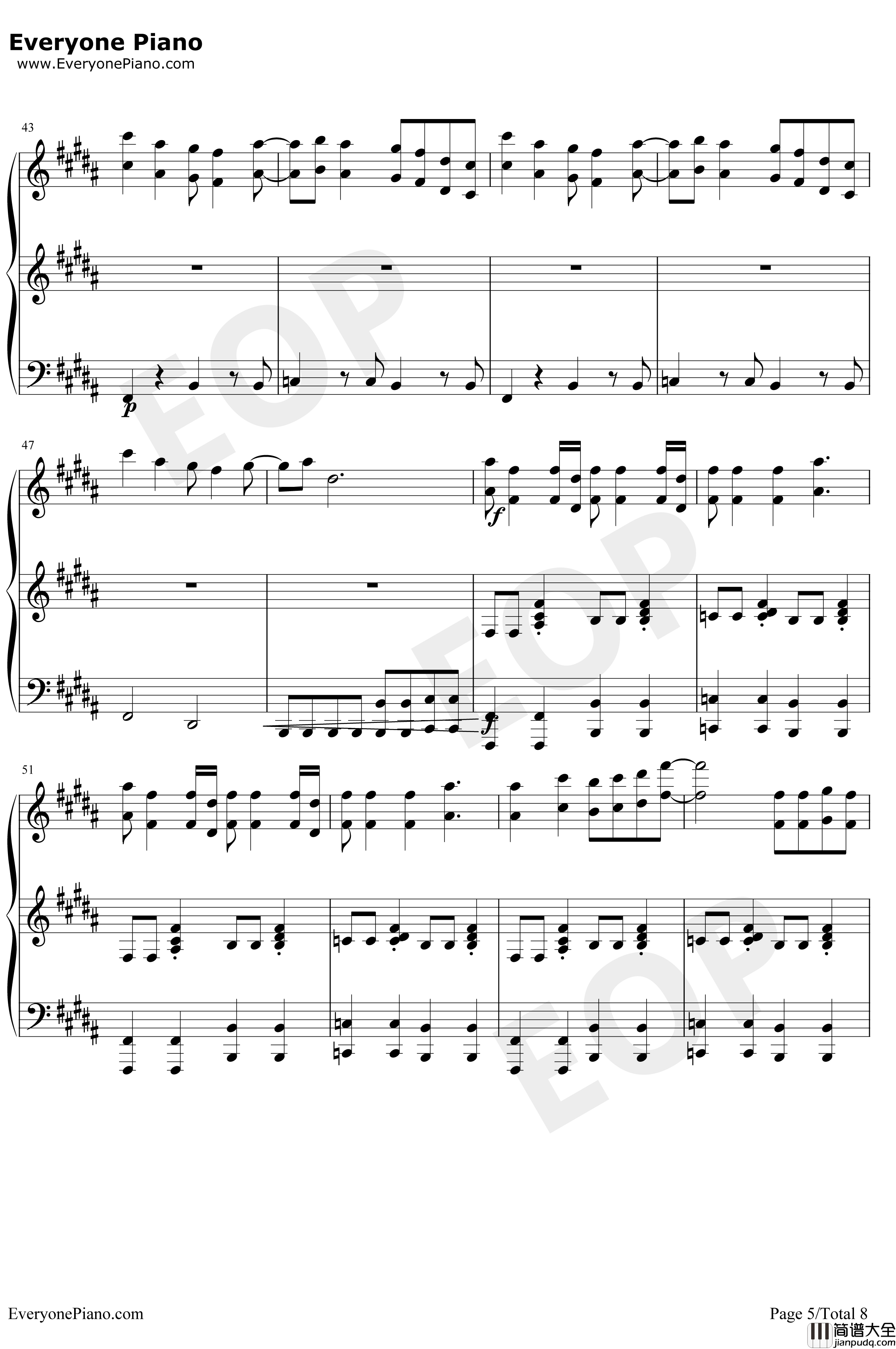 All_Star钢琴谱_SmashMouth