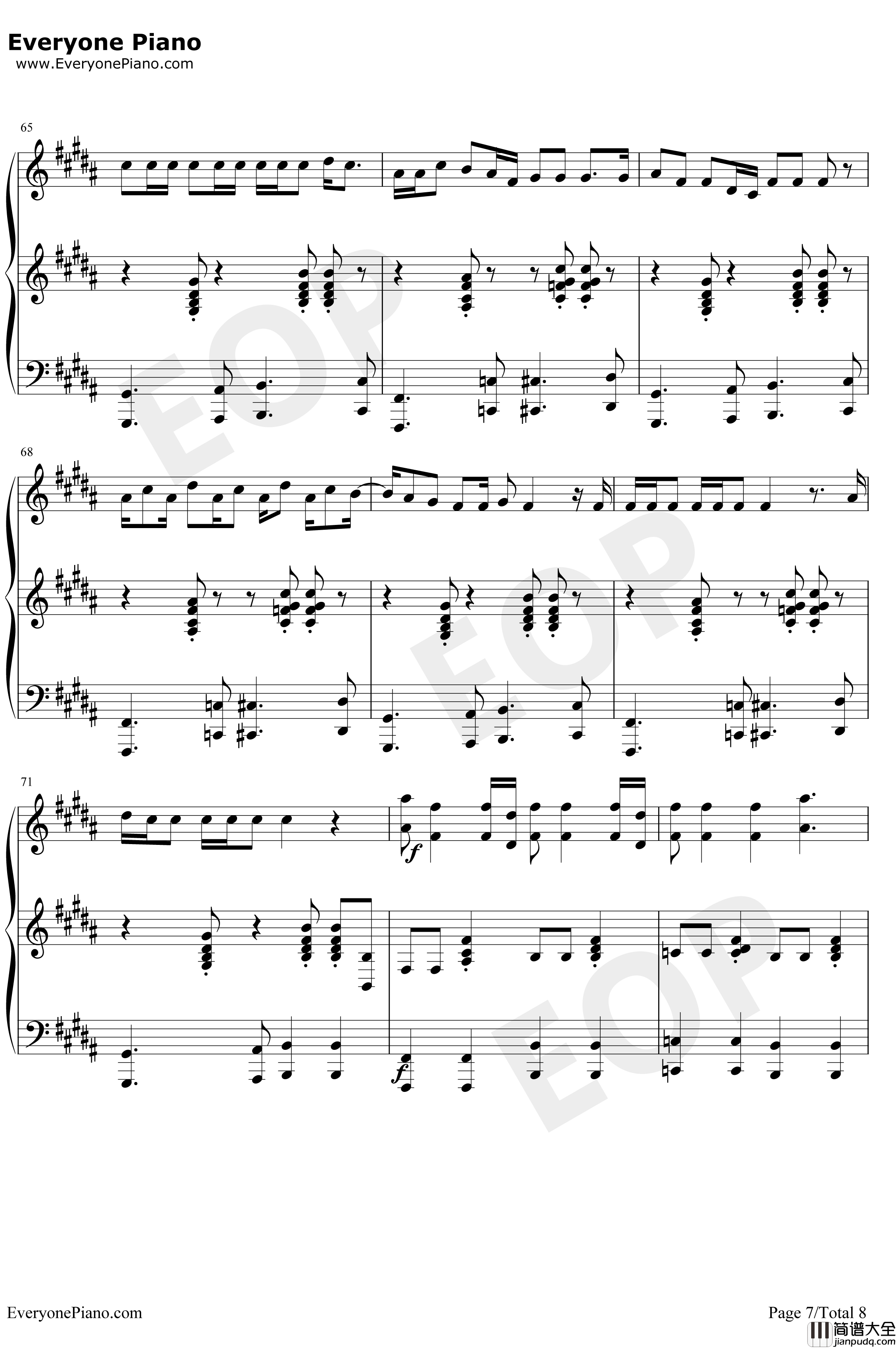 All_Star钢琴谱_SmashMouth