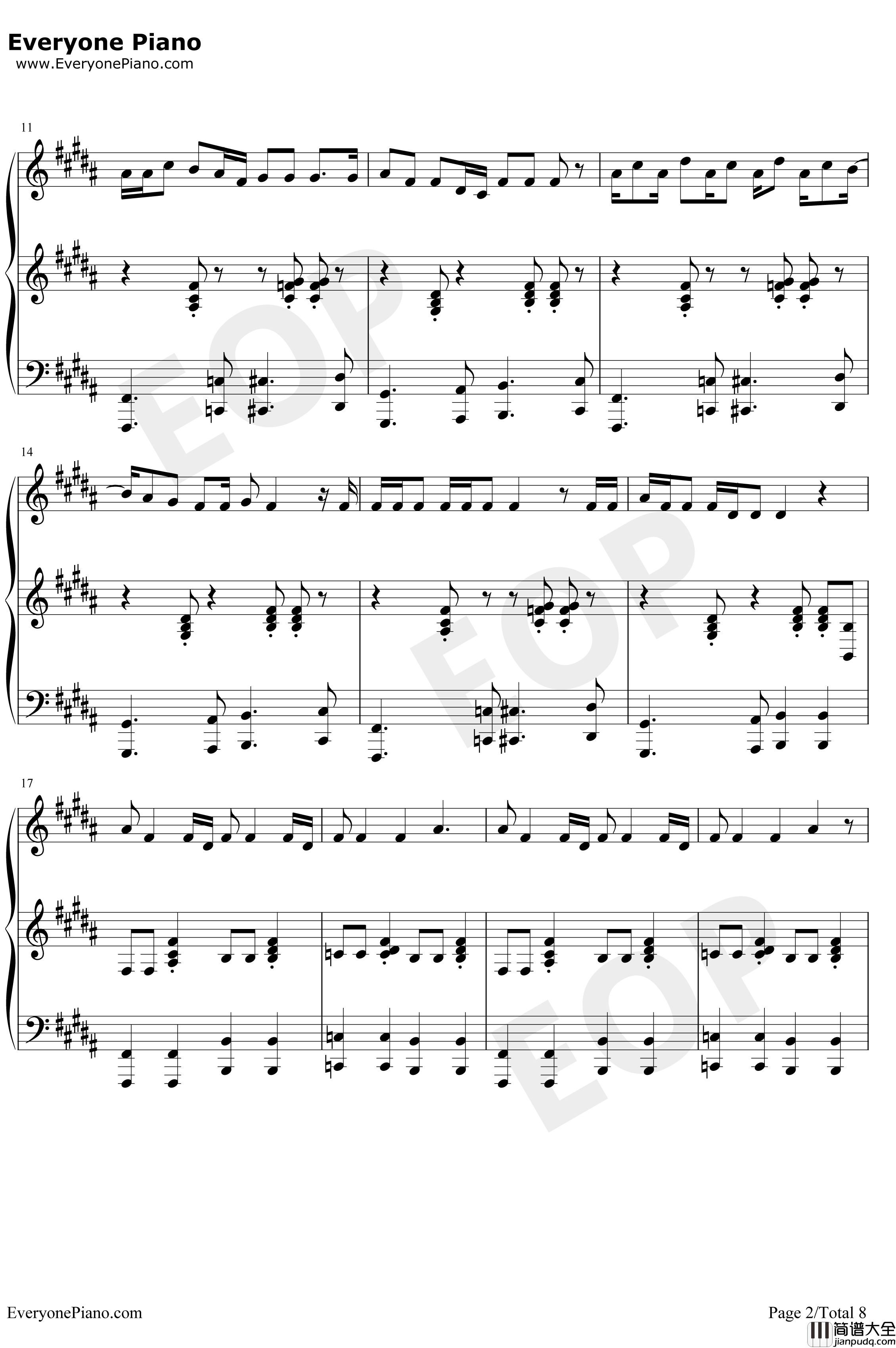 All_Star钢琴谱_SmashMouth