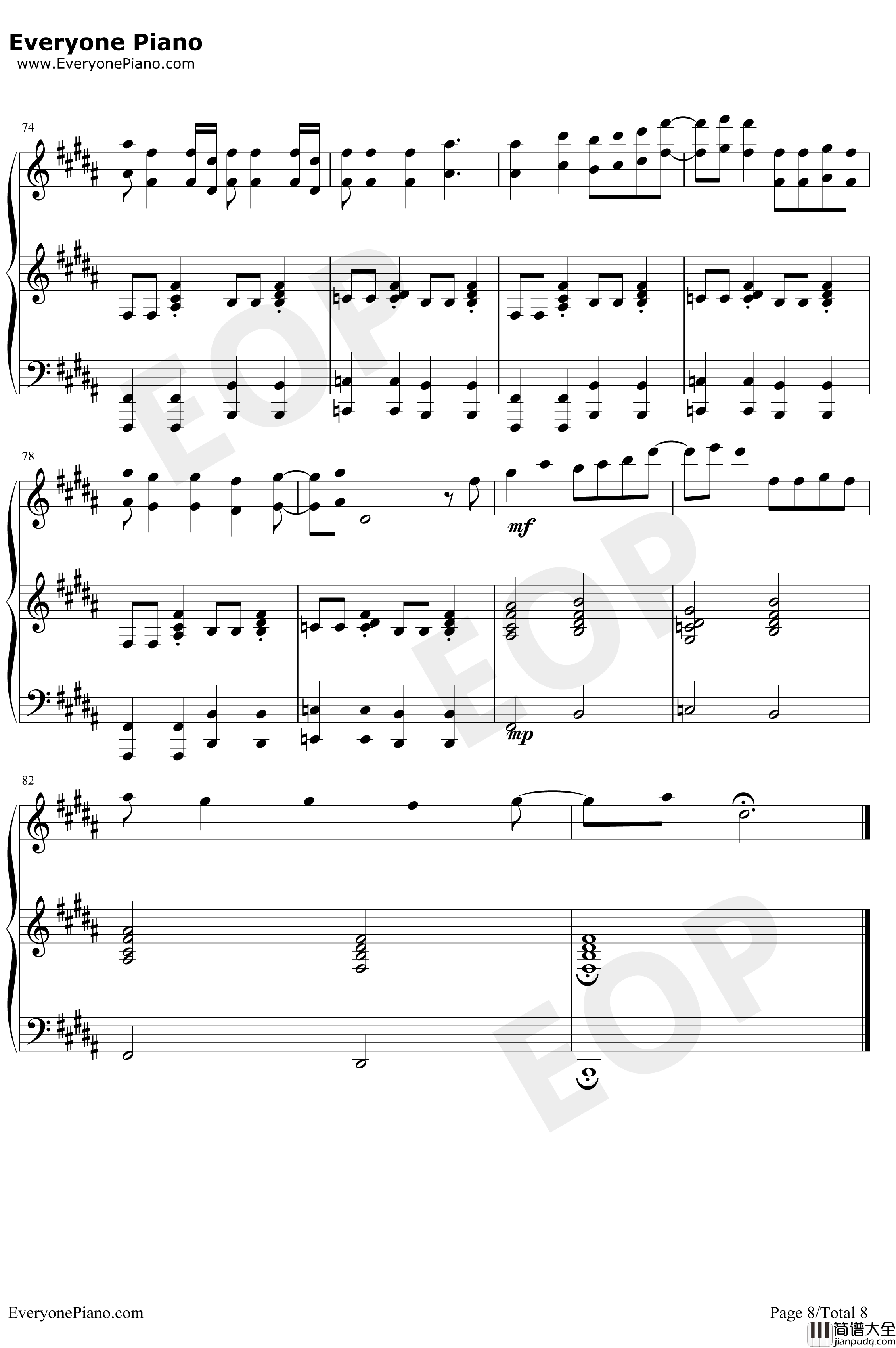 All_Star钢琴谱_SmashMouth