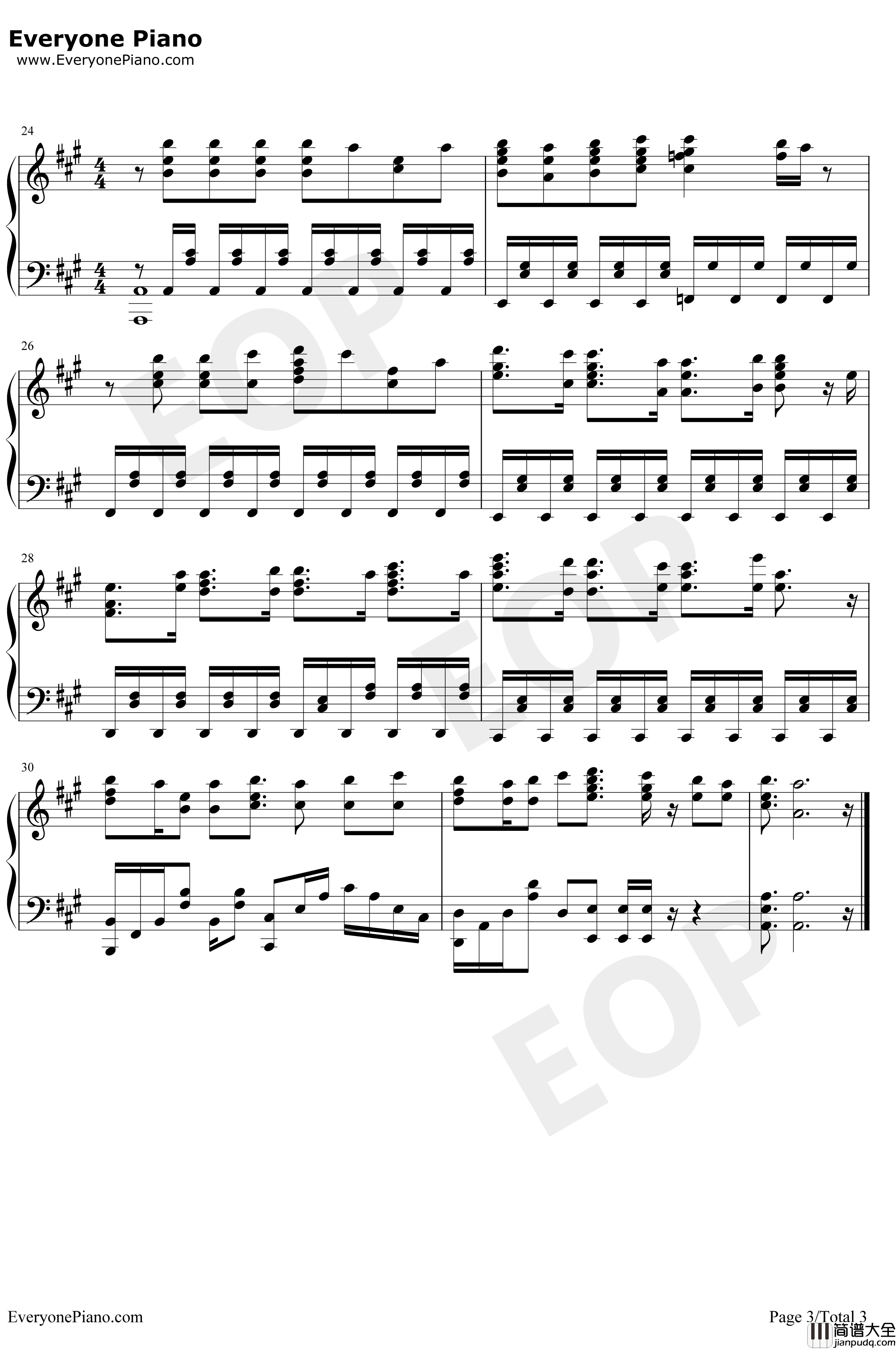 360°星のオーケストラ钢琴谱_petitmilady_昴宿七星OP