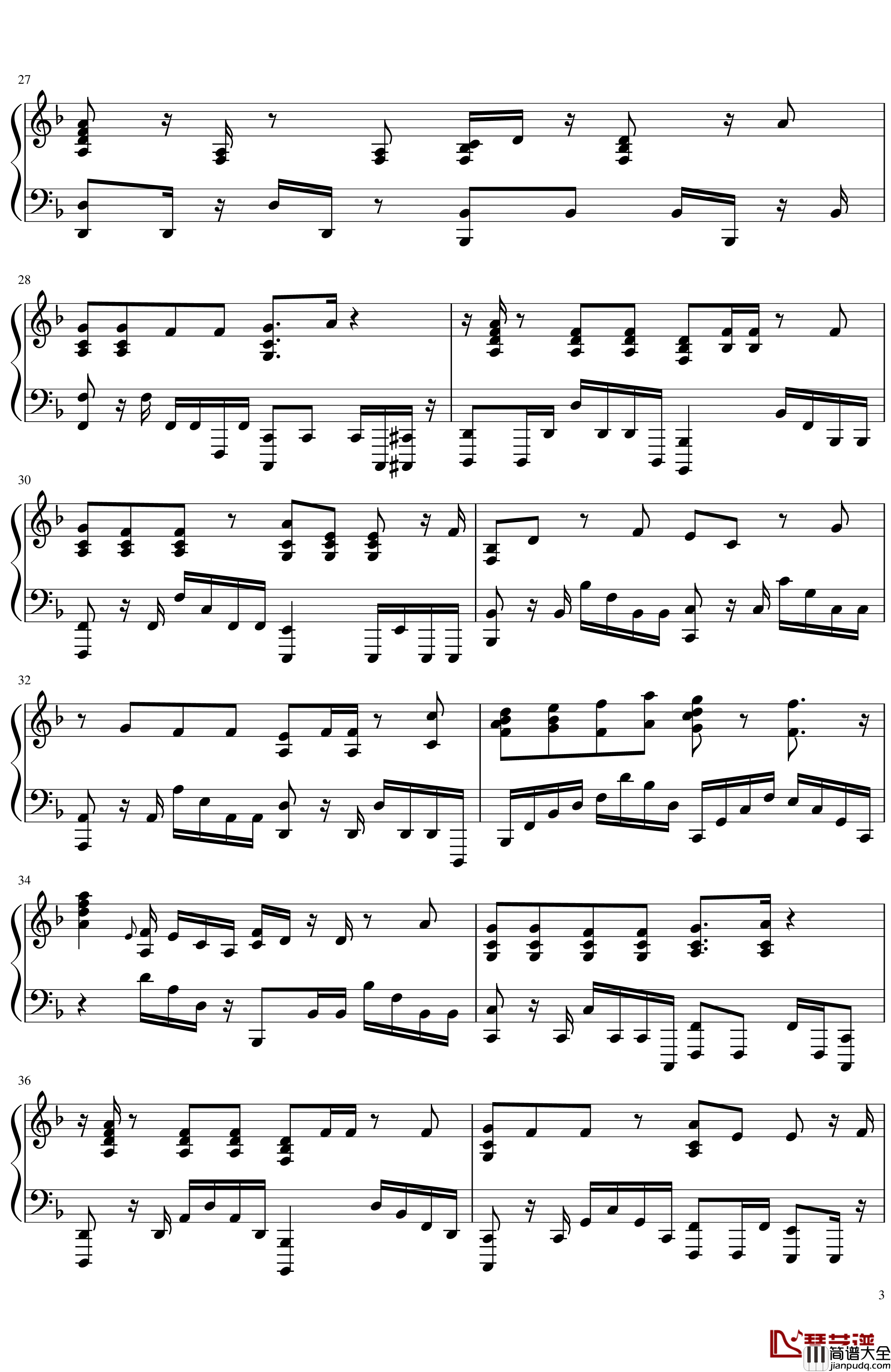 Enamel钢琴谱_黑执事3马戏团篇OP_黑执事3