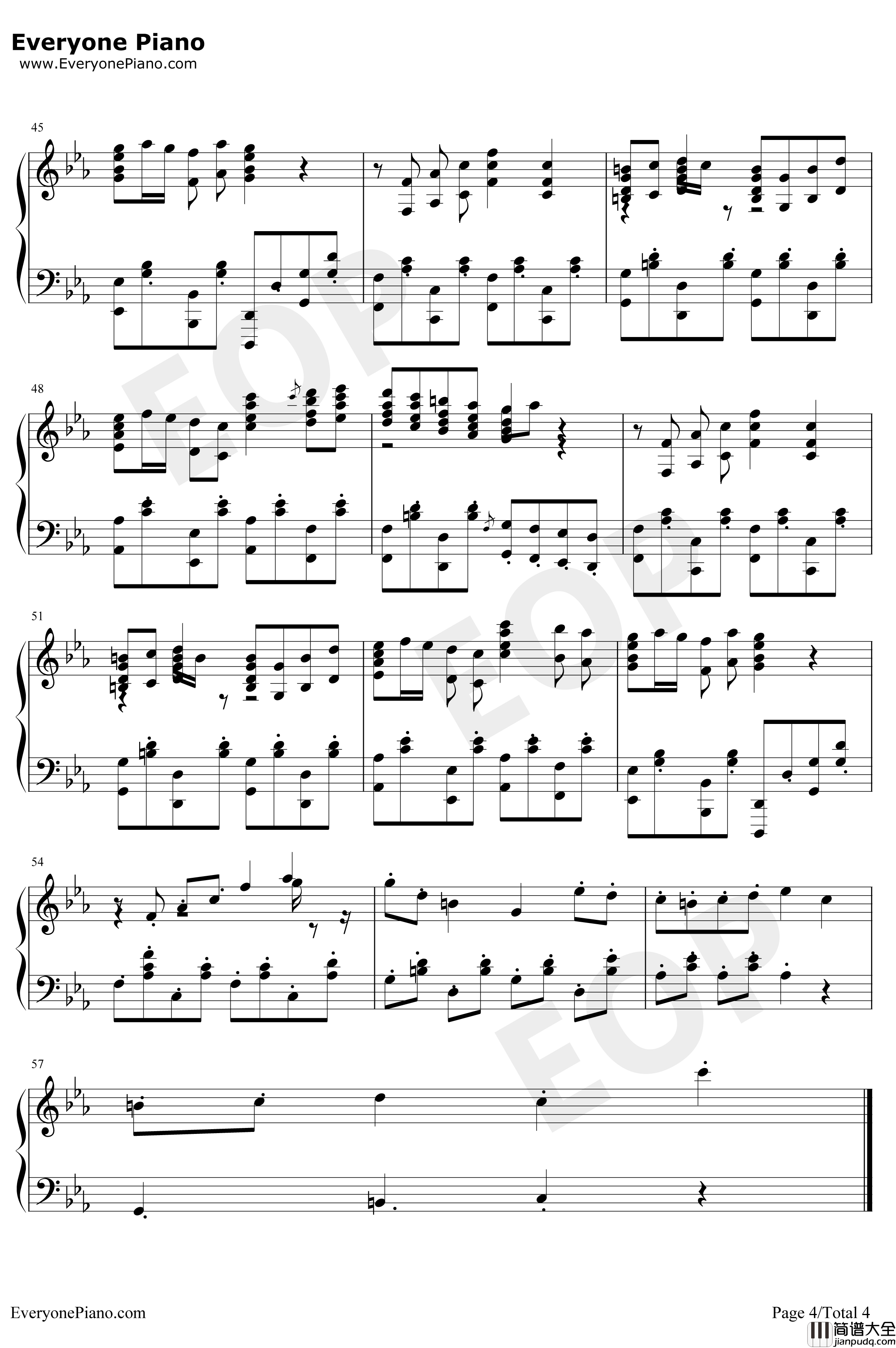 Nyeh_Heh_Heh钢琴谱_TobyFox_Bonetrousle_UndertaleOST