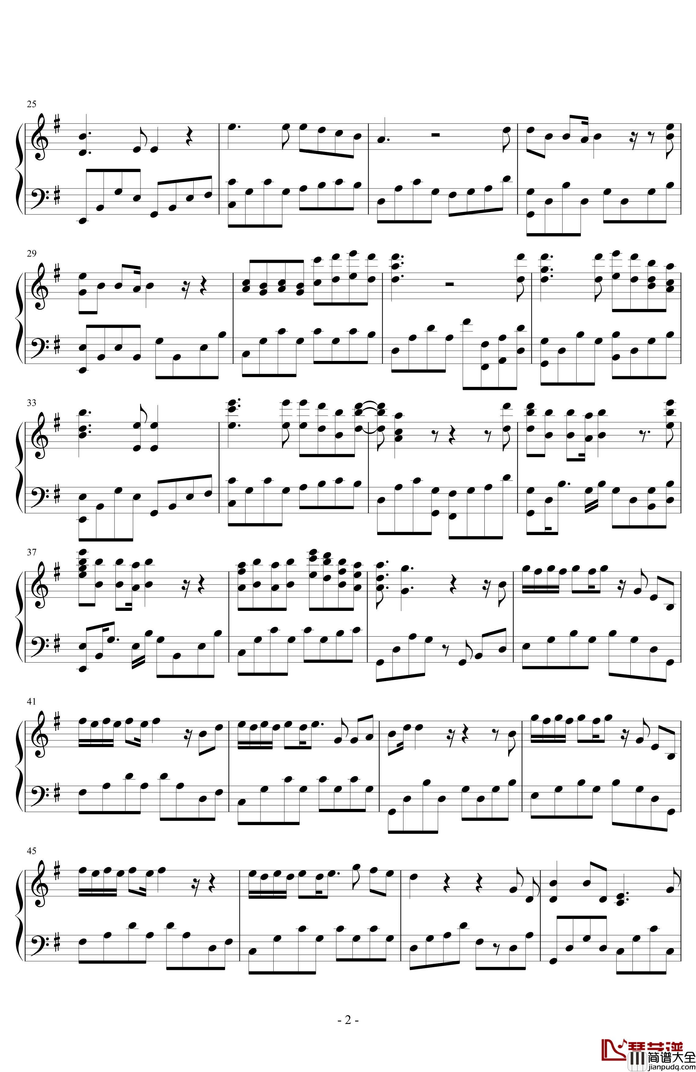 星光背后钢琴谱_吕珊