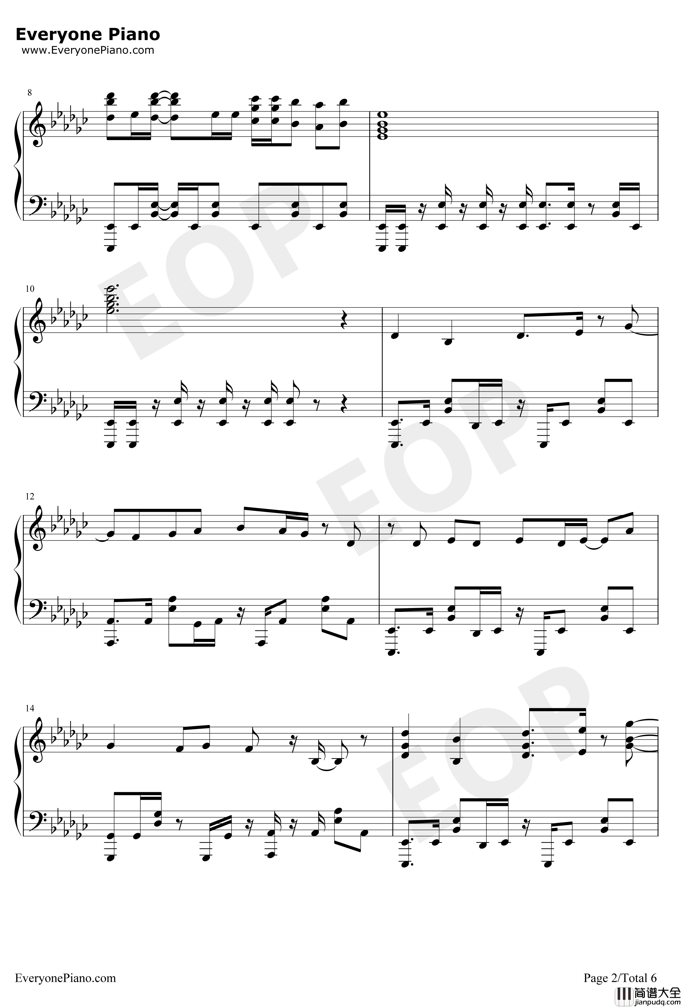 KODO钢琴谱_nonoc_魔法少女特殊战明日香OP