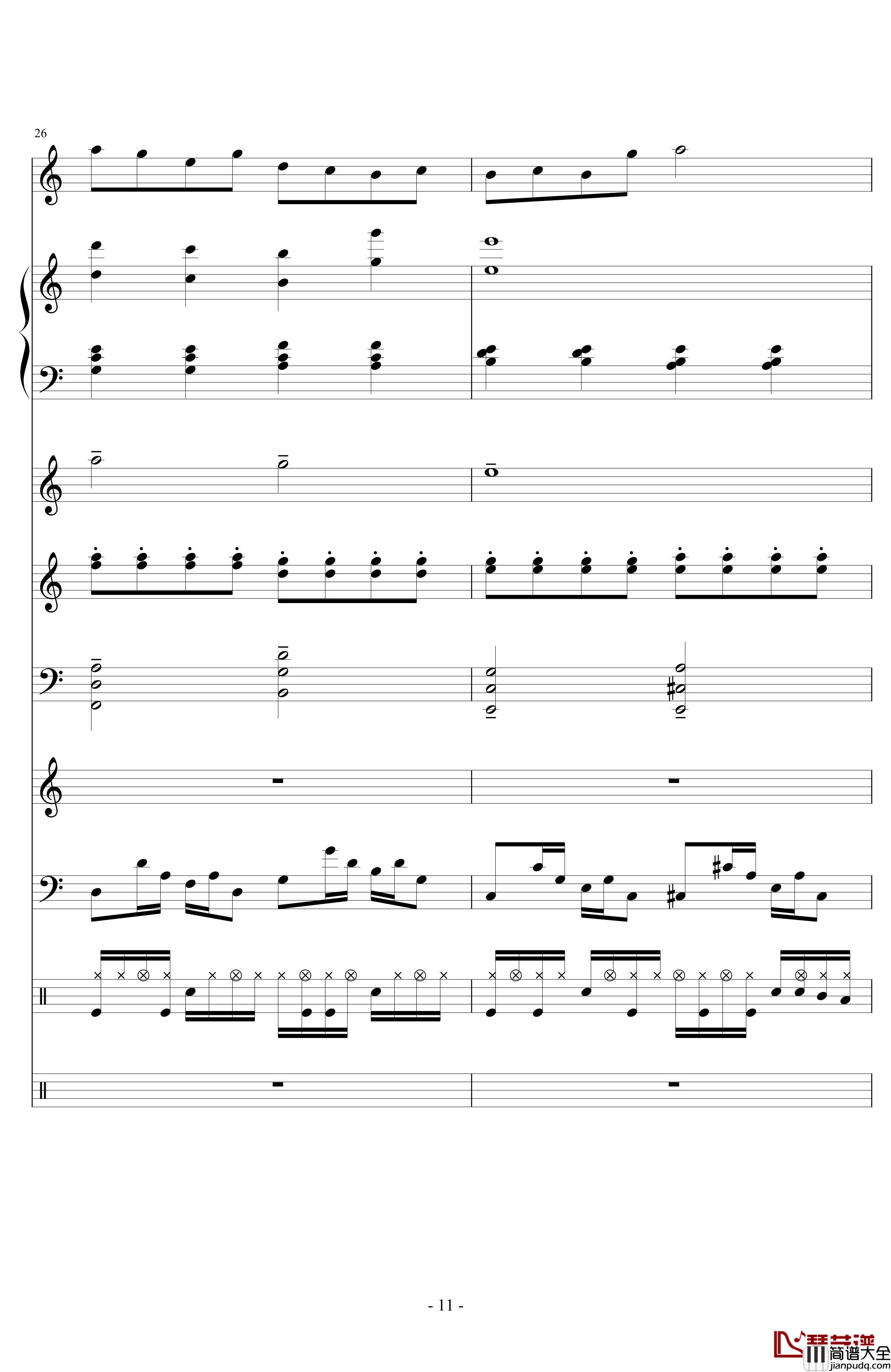 End_Or_Not钢琴谱_lujianxiang555