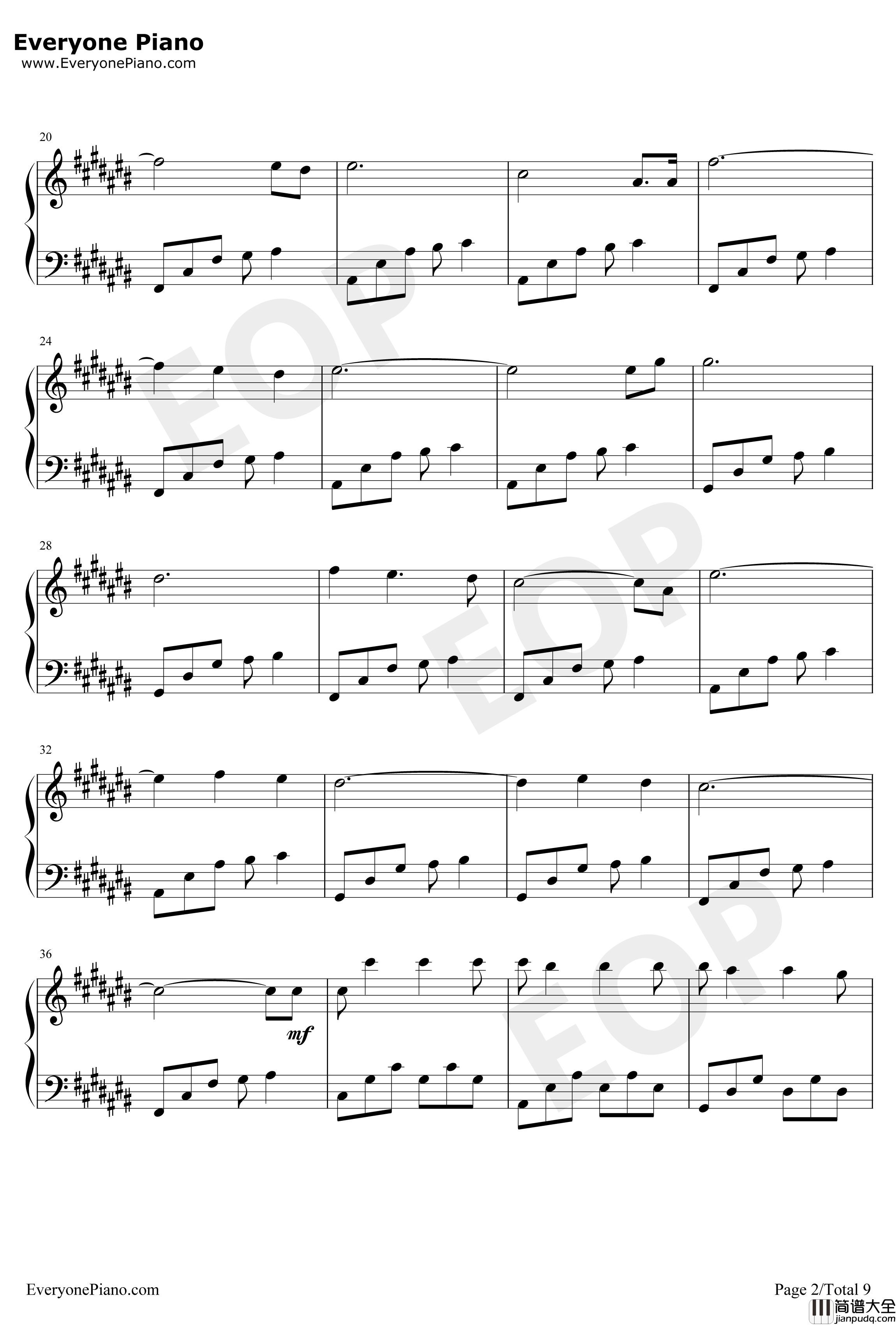 Dream_of_Flying钢琴谱_BrianCrain