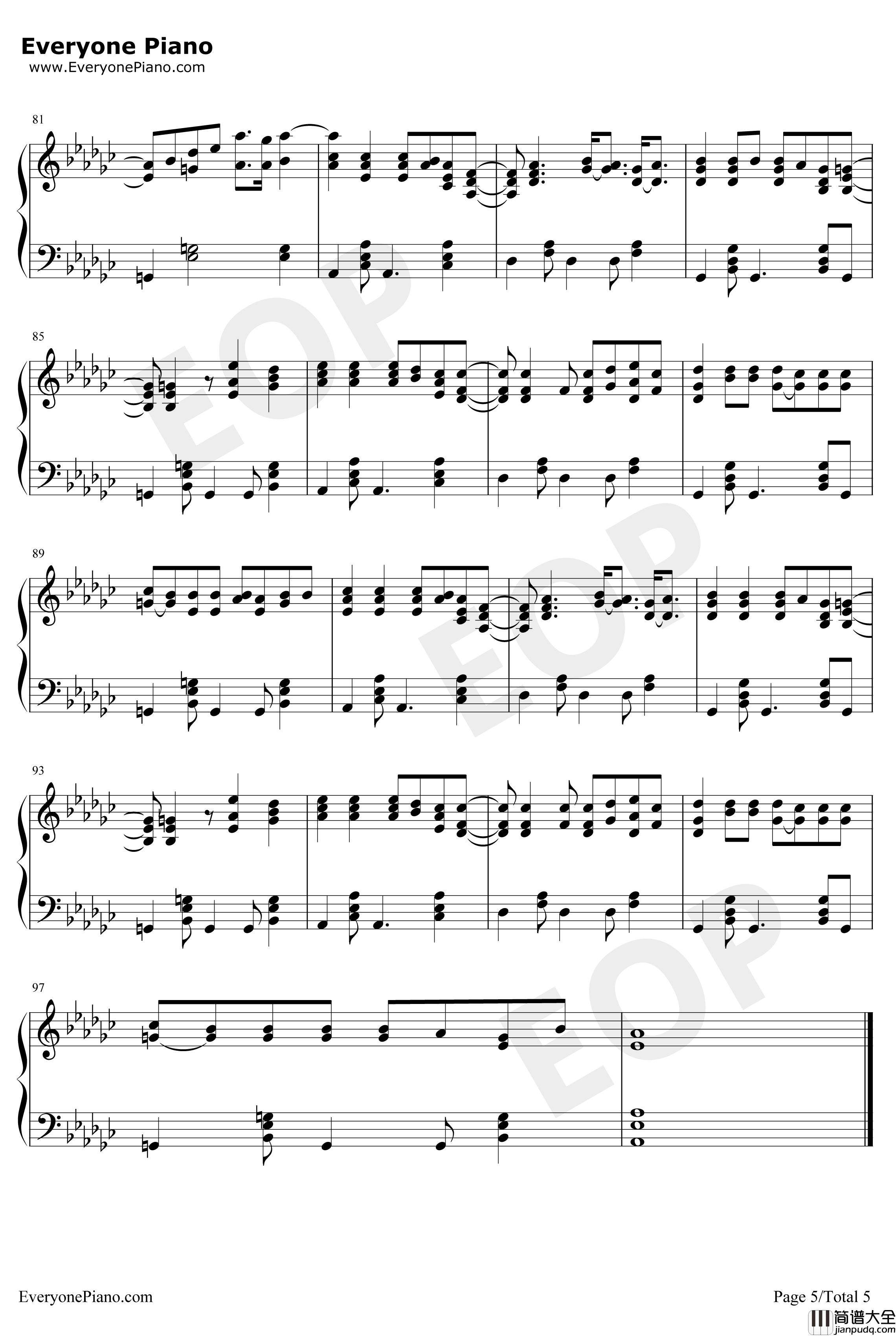 SoAmI钢琴谱_AvaMax