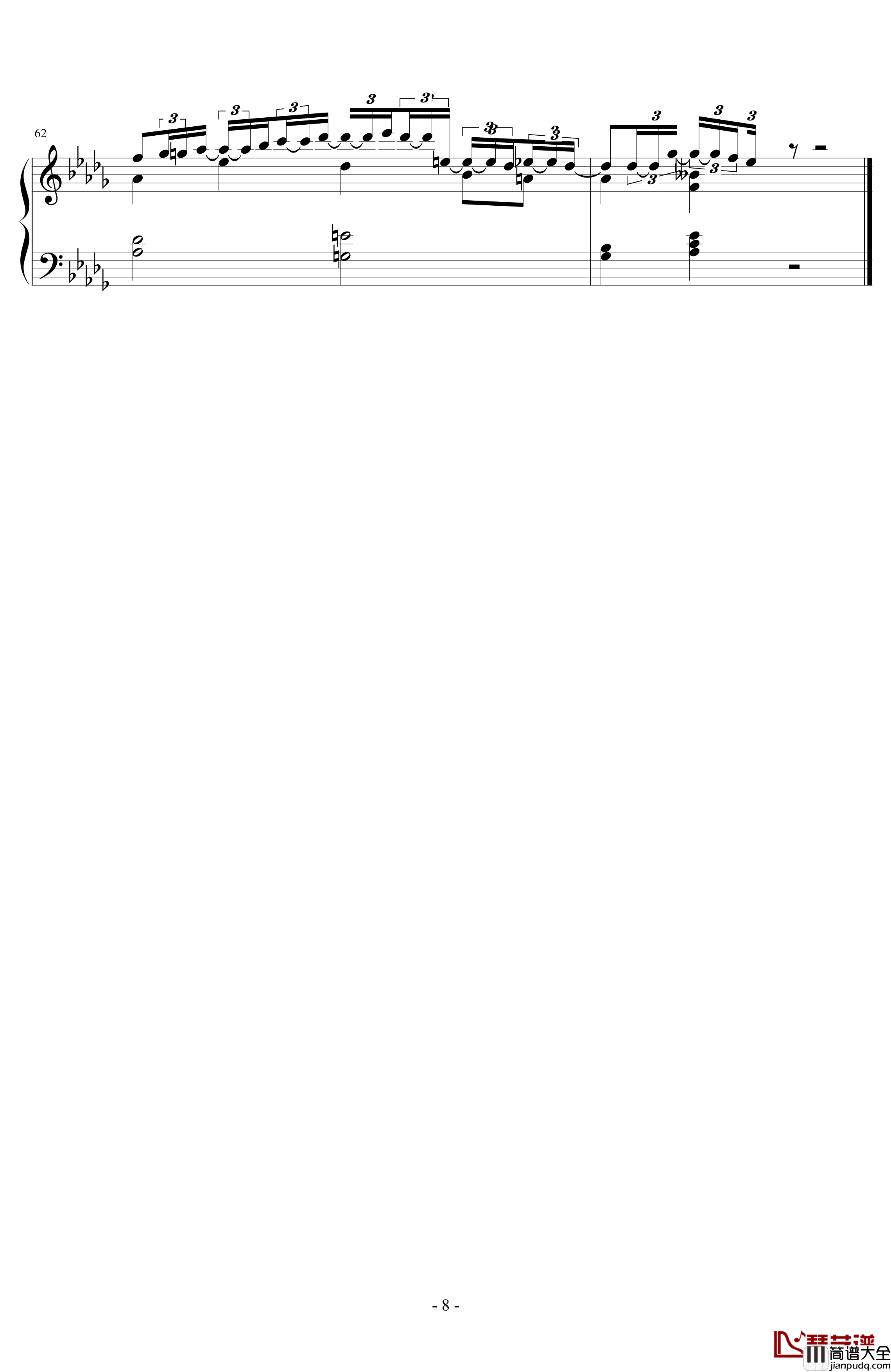 第一次飞行钢琴谱_姐姐的吉他