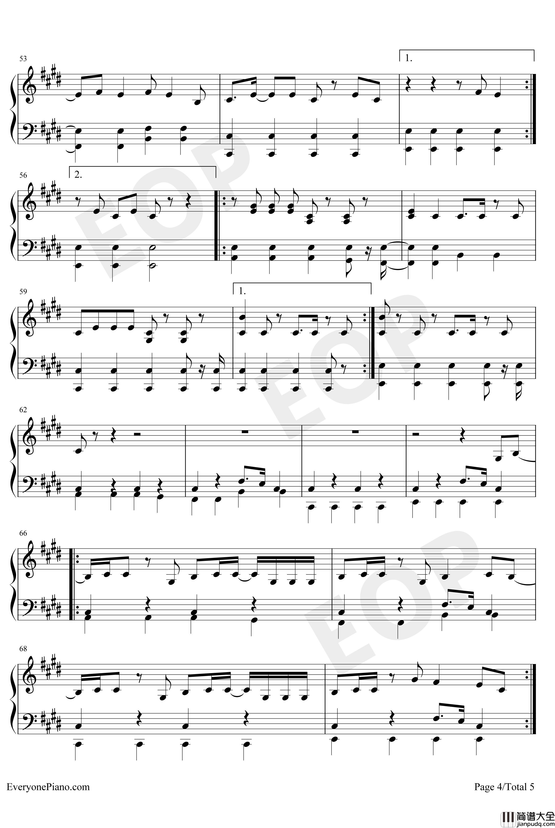 Giant钢琴谱_CalvinHarrisRag'n'BoneMan