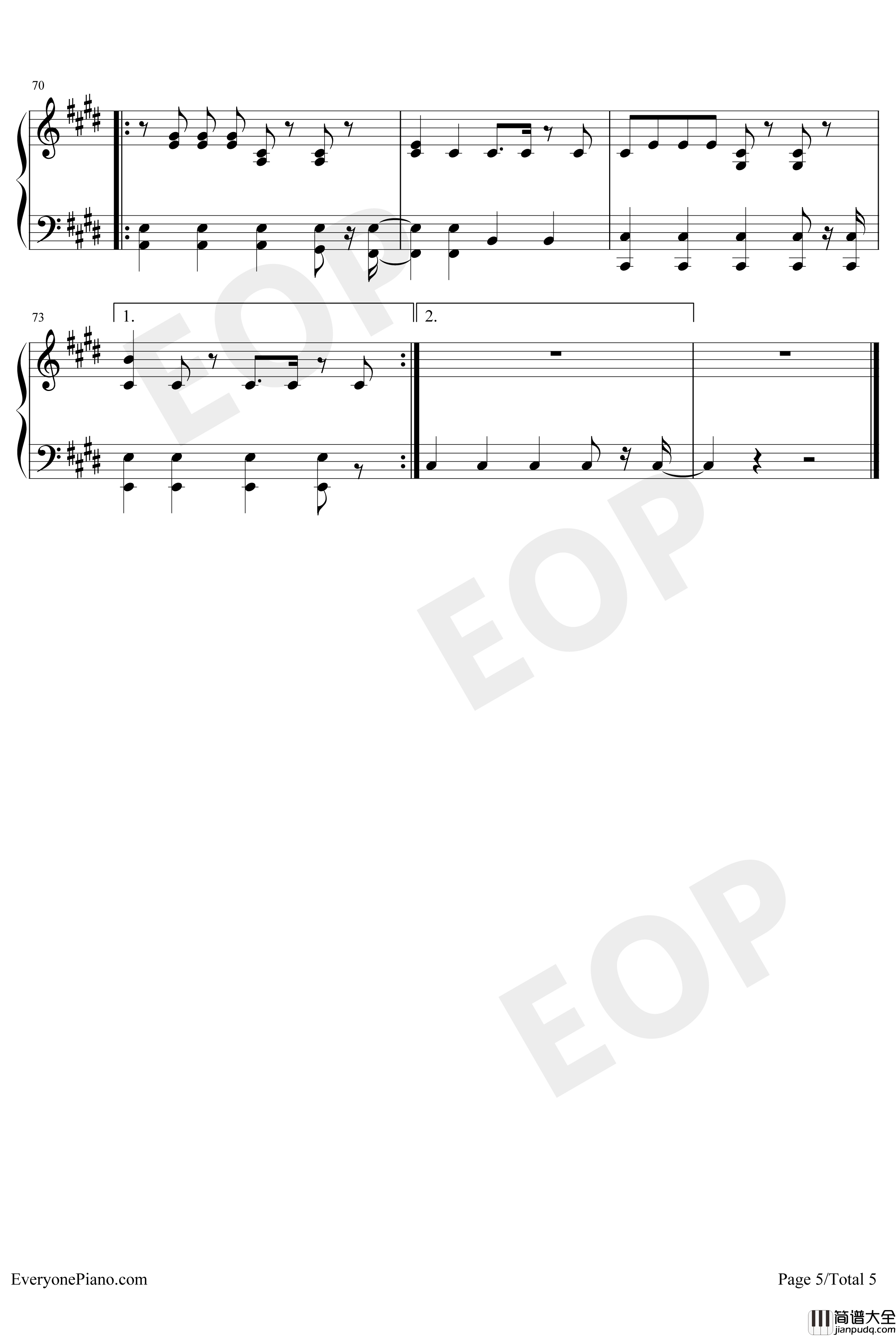 Giant钢琴谱_CalvinHarrisRag'n'BoneMan