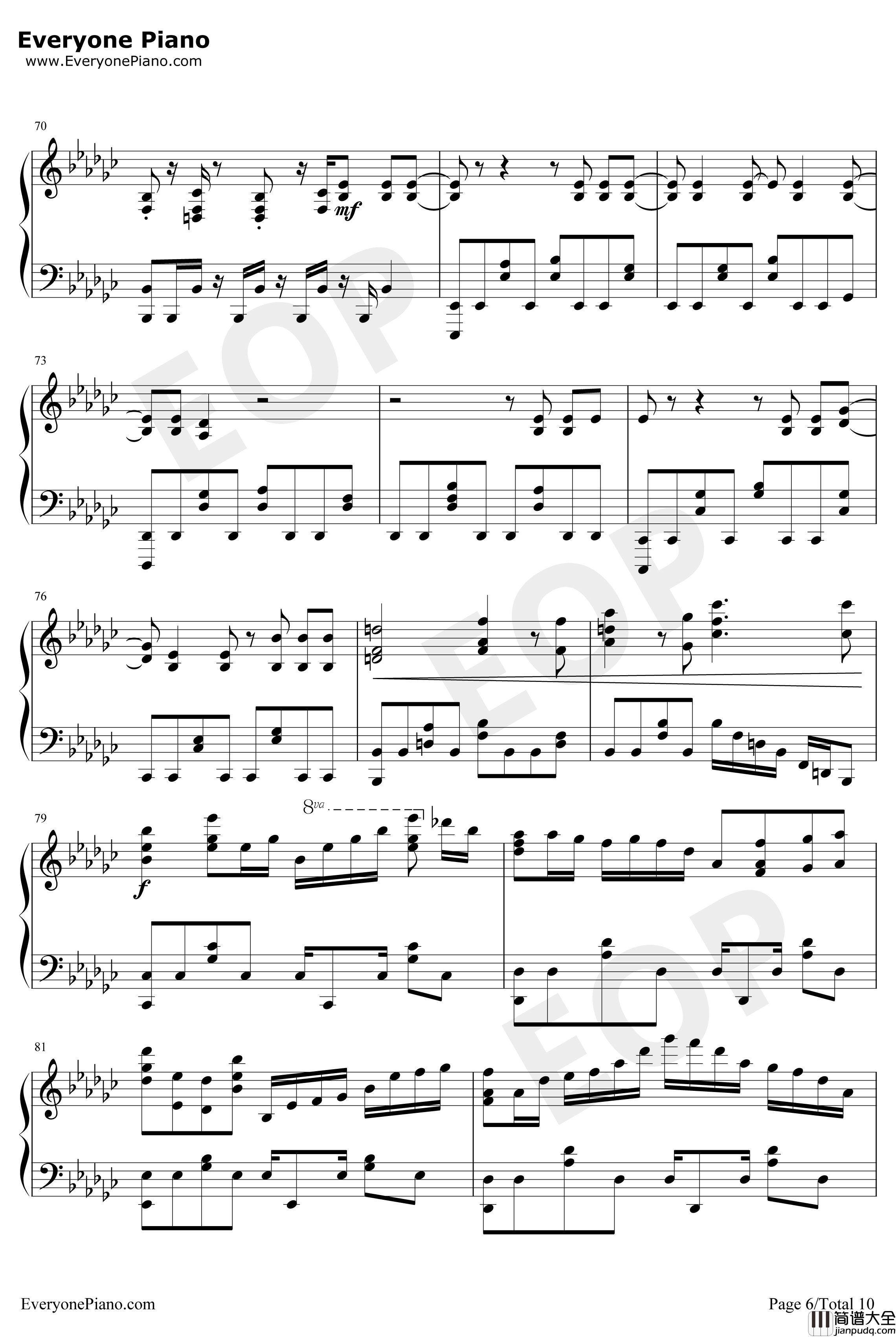 99.9_路人超能100第二季OP钢琴谱_MOBCHOIRsajounohana