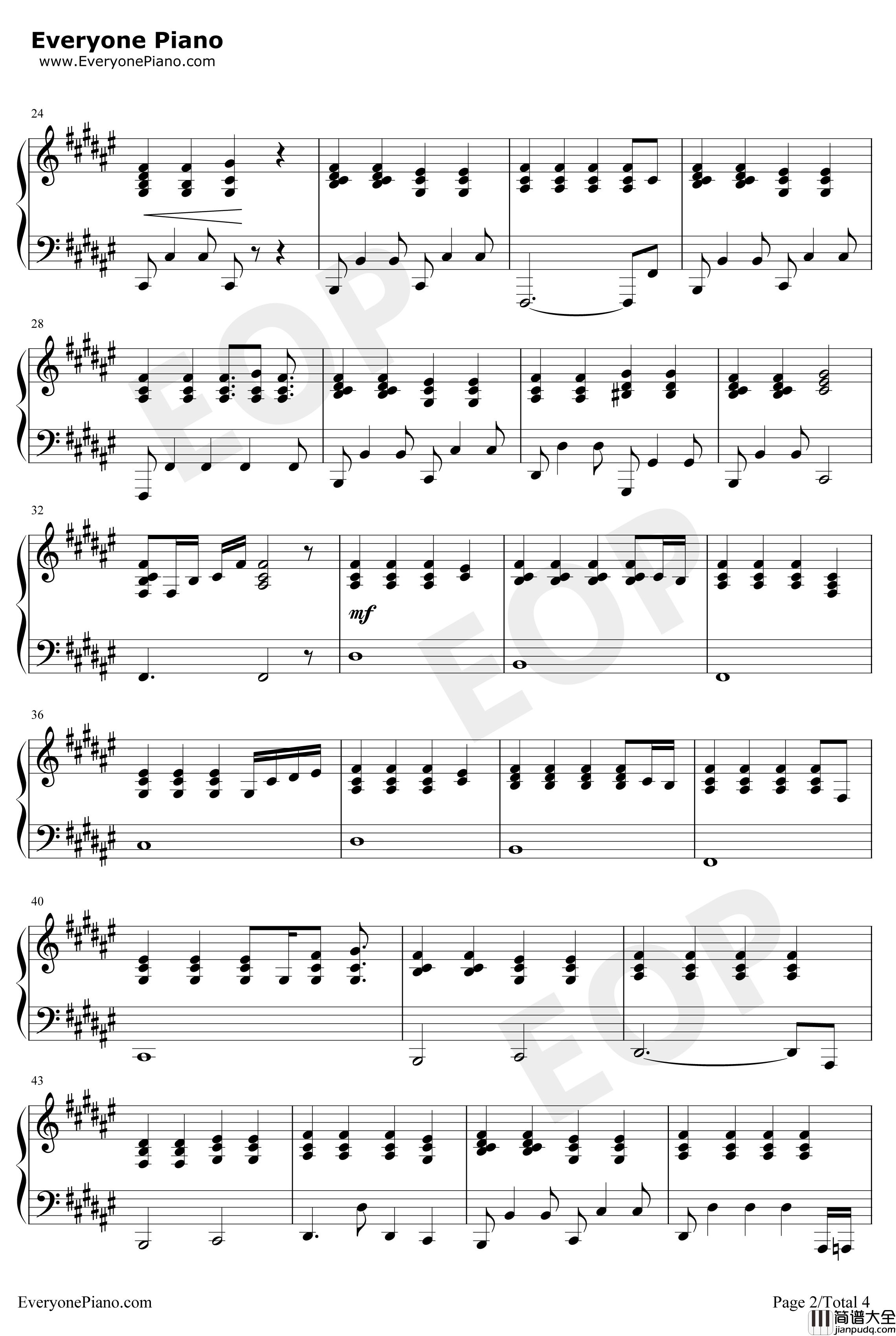 等下一个他钢琴谱_习谱予_钢琴伴奏版_习谱予