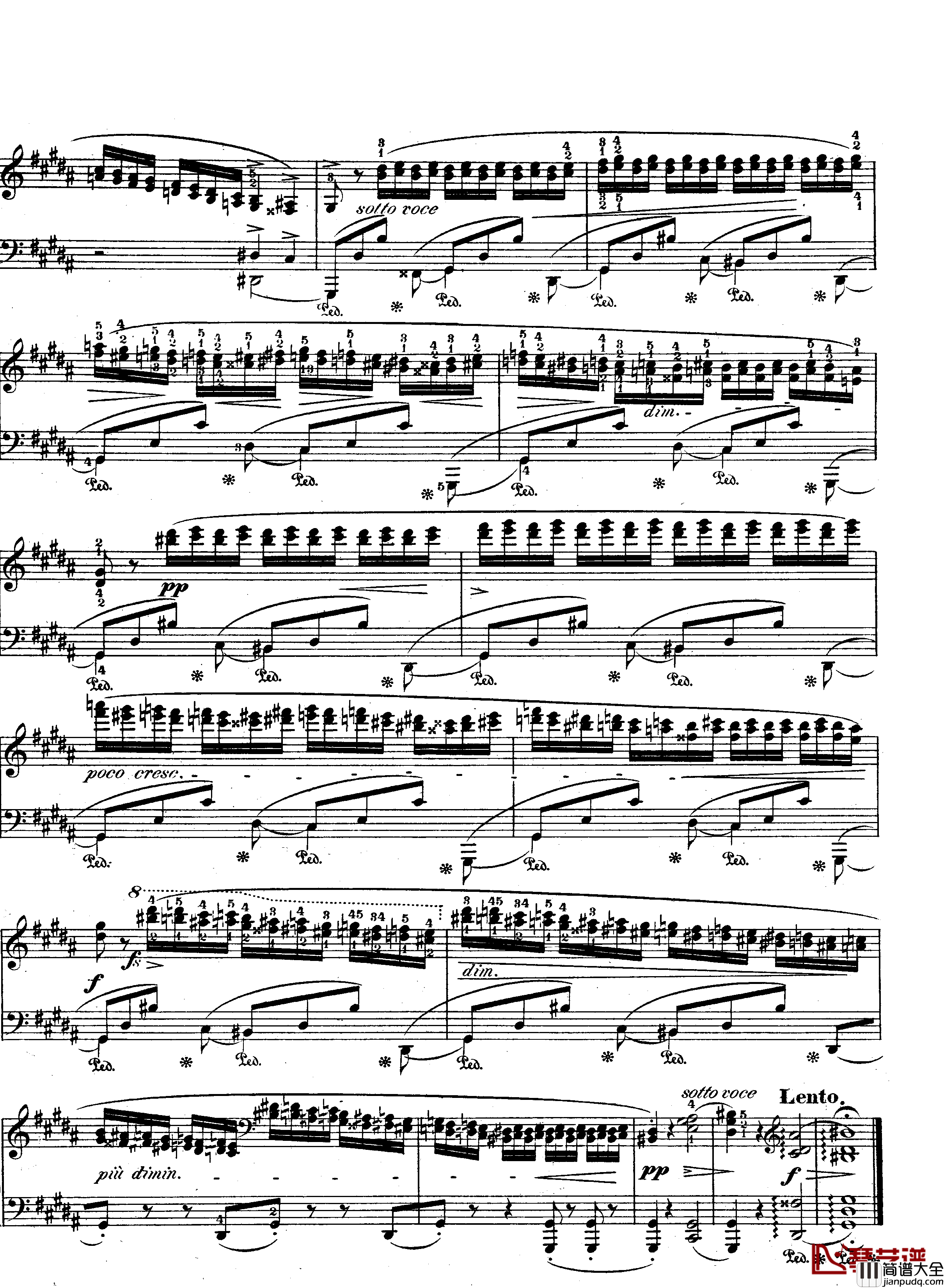 升g小调练习曲作品25_6钢琴谱_肖邦_chopin