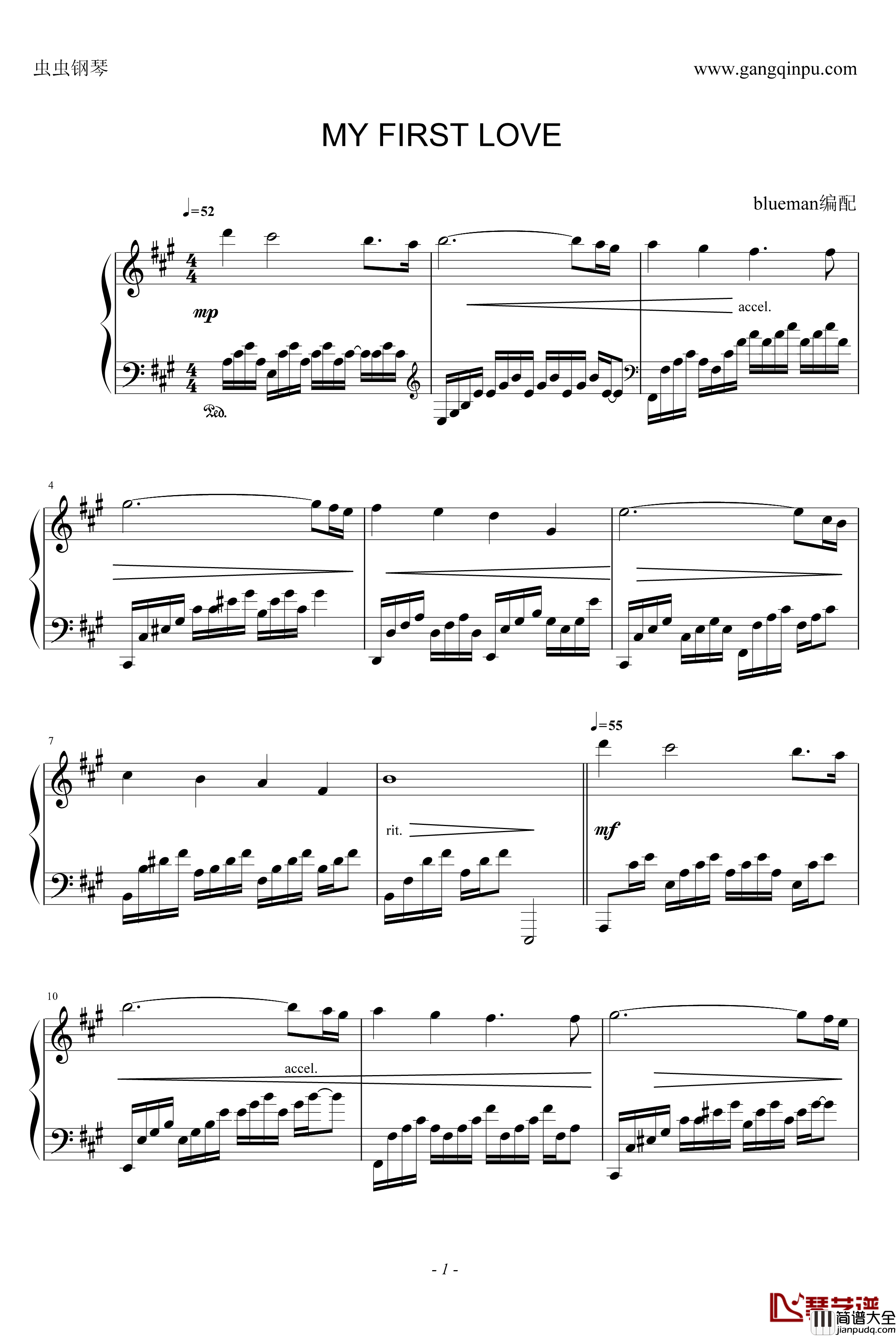 My_First_Love钢琴谱_Ernesto_Cortazar