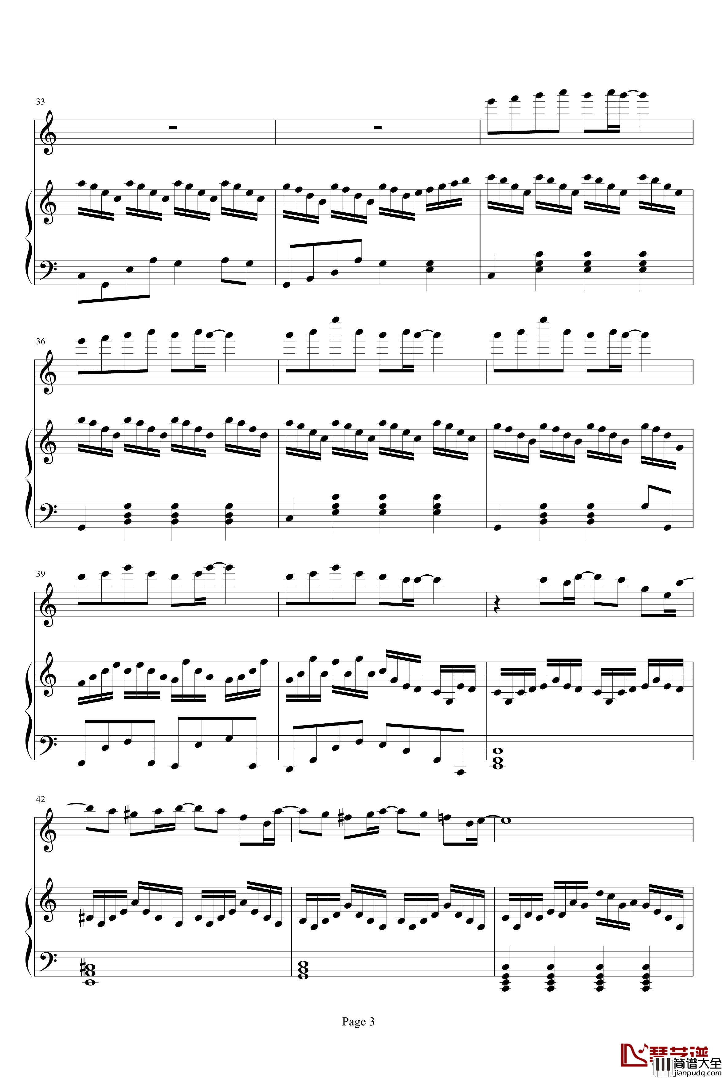 诗意奏鸣曲钢琴谱_克莱德曼