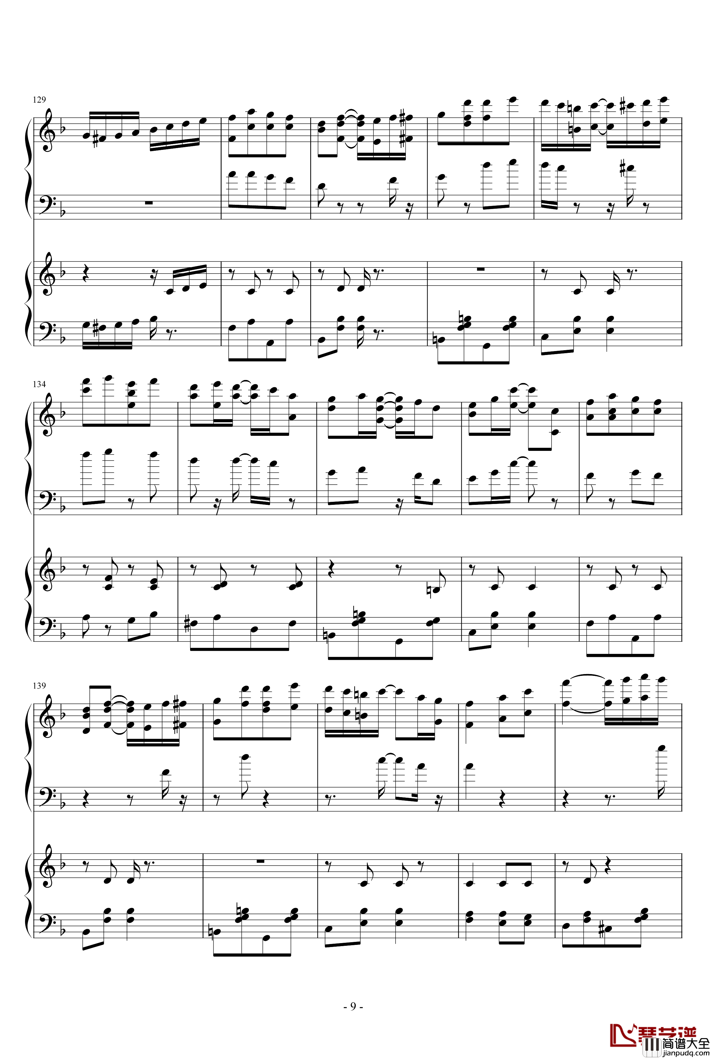 扬基嘟德尔钢琴谱_爵士_dengguobiao