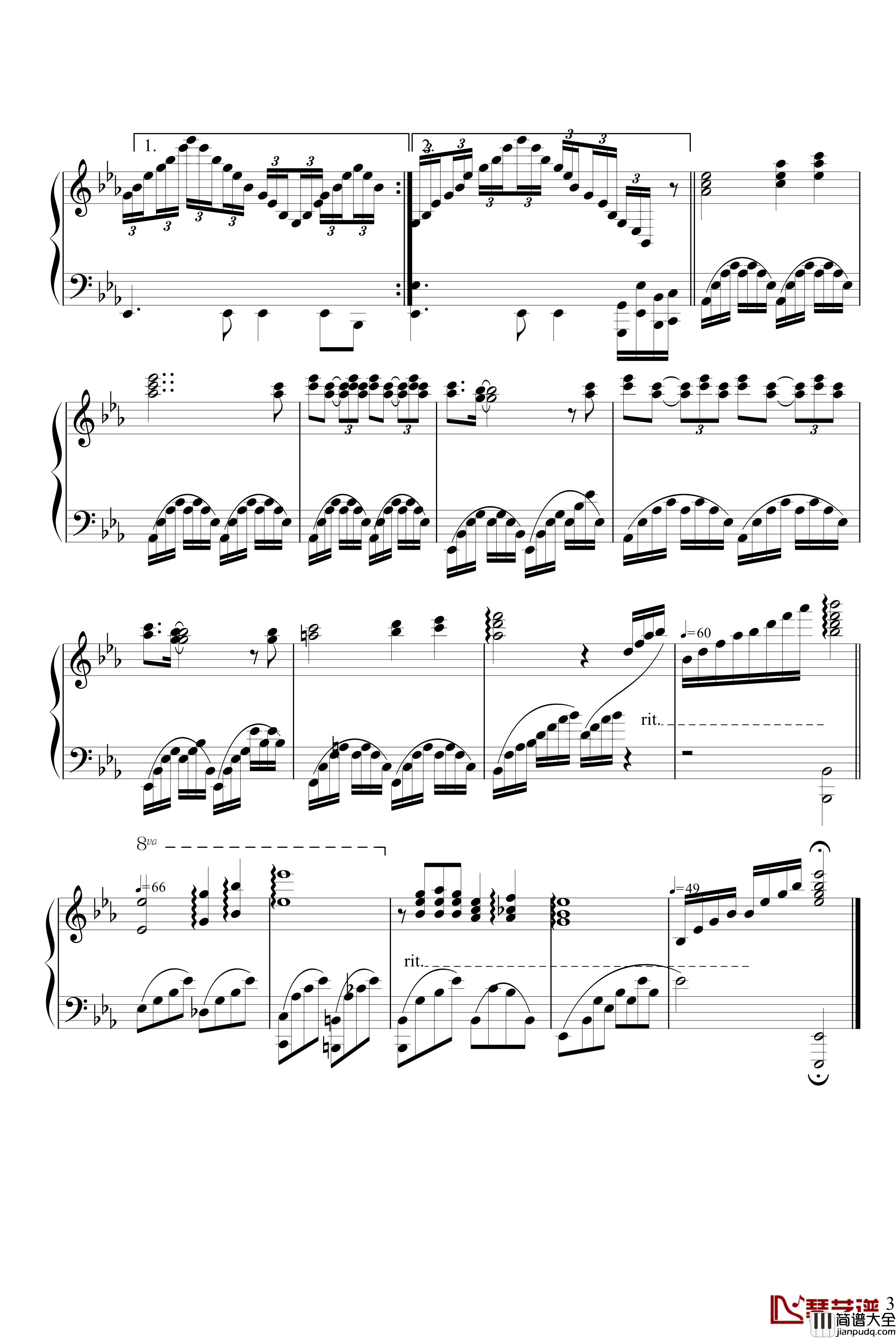 Wonderland_By_Night钢琴谱_克莱德曼