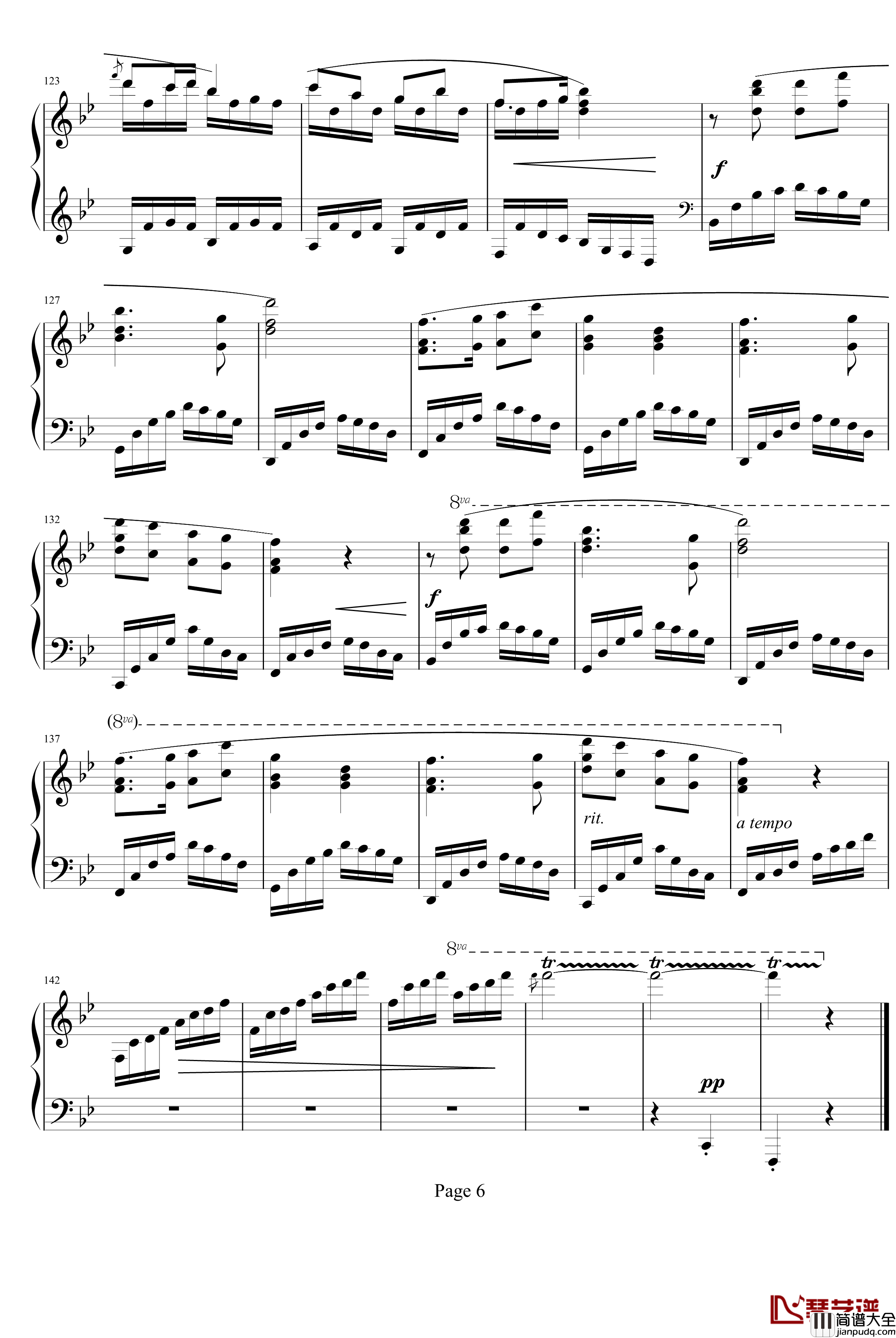 向阳花钢琴谱_储望华_中国名曲