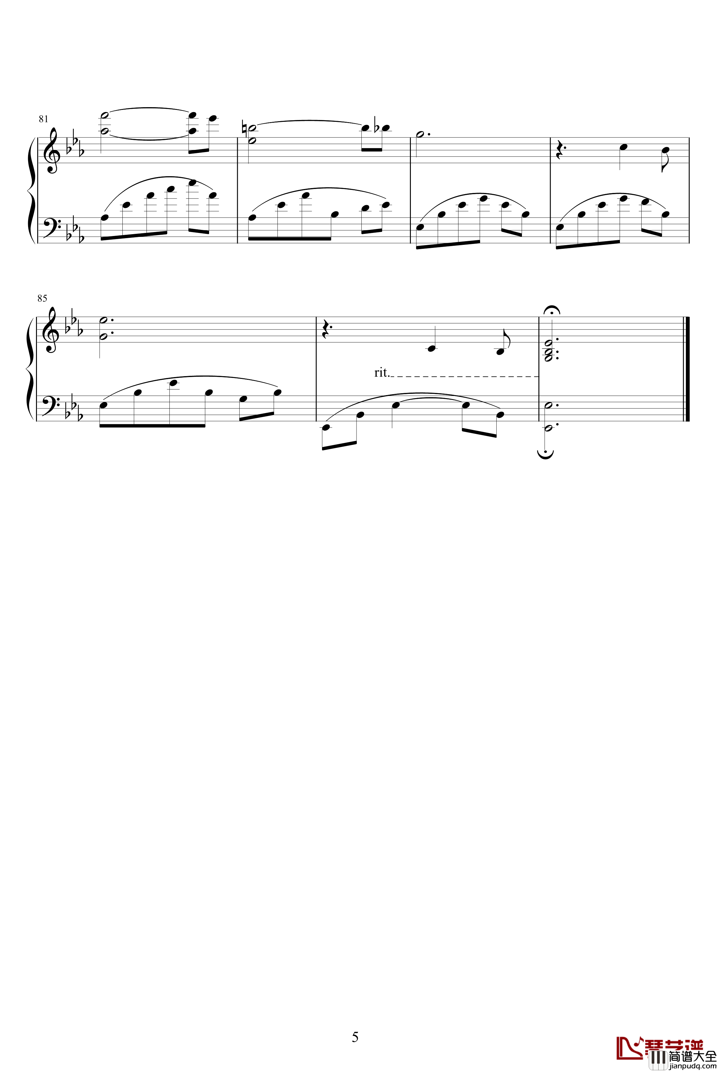 好好睡吧,我的天使钢琴谱_Sleep_Well_My_Angel_修訂二版_配奏_克莱德曼