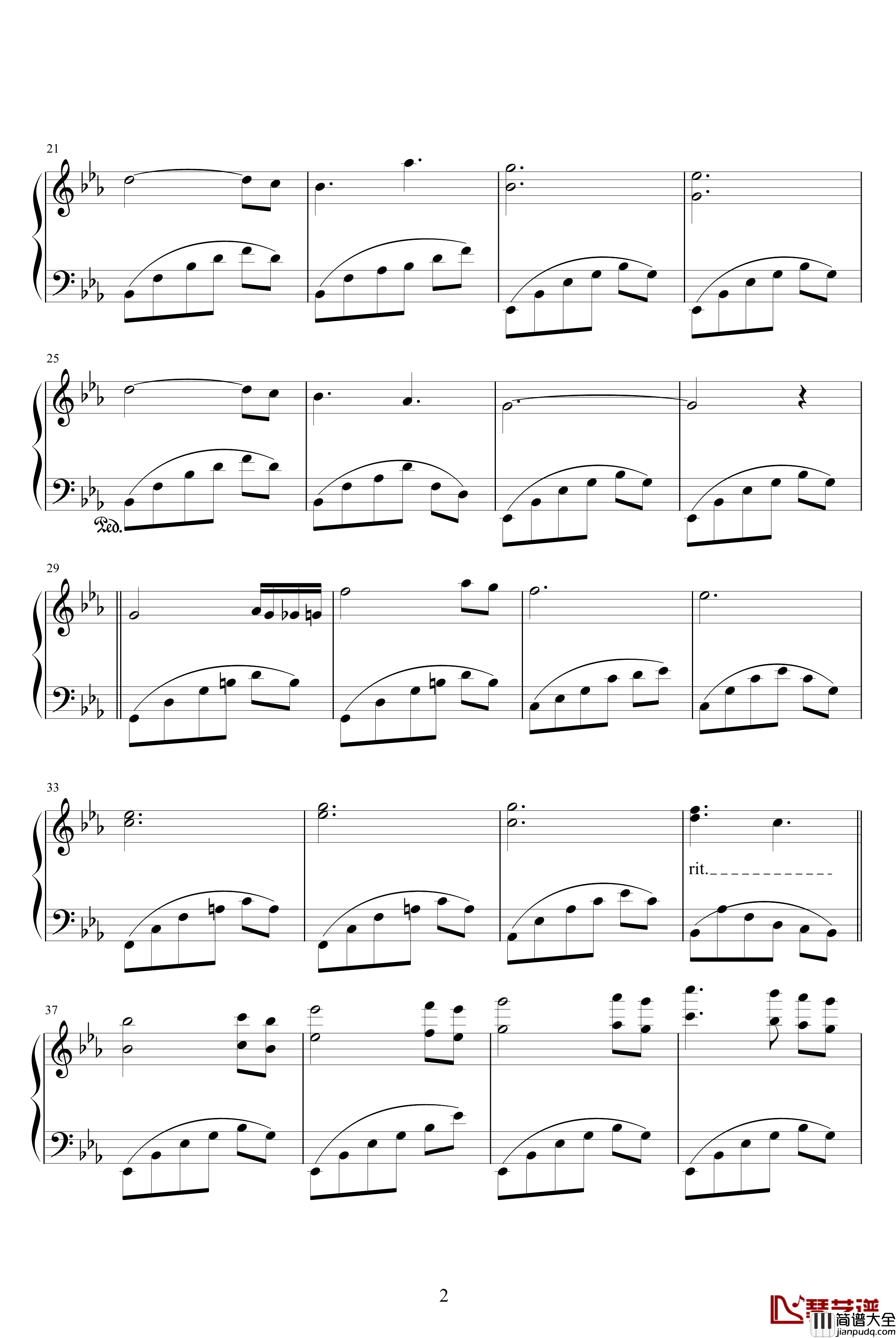 好好睡吧,我的天使钢琴谱_Sleep_Well_My_Angel_修訂二版_配奏_克莱德曼