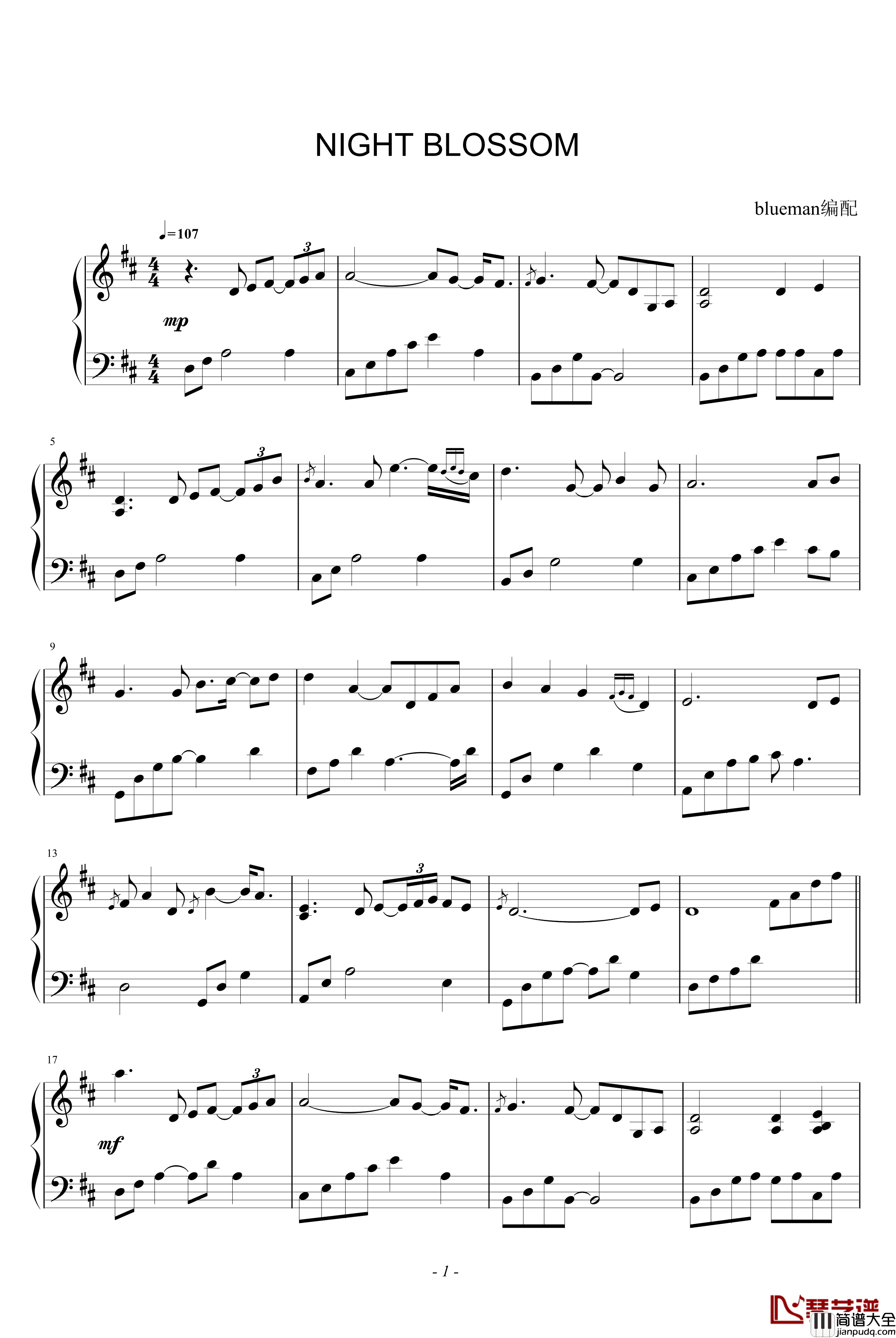 Night_Blossom钢琴谱_Paul_Machlis
