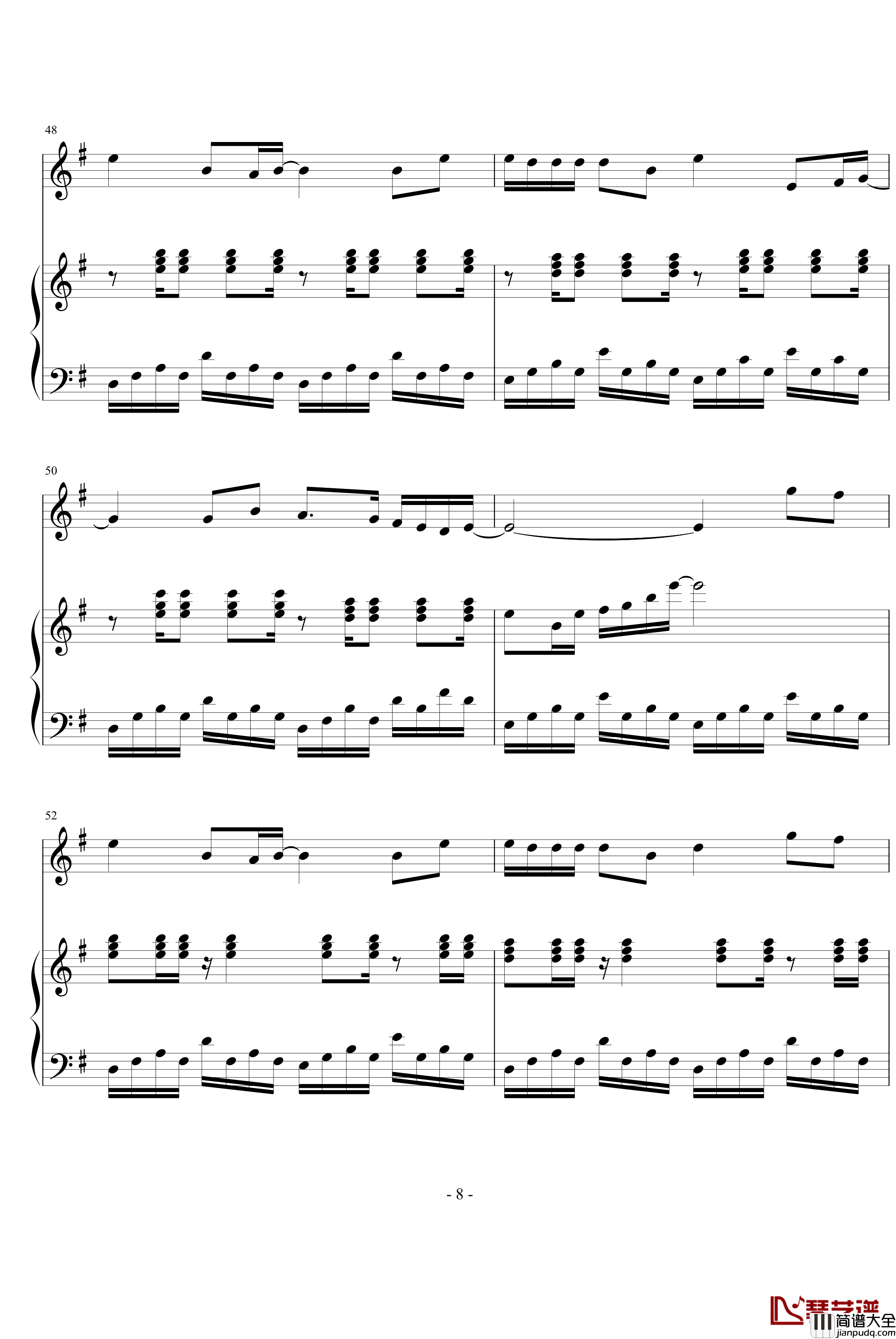 千纸鹤钢琴谱_邰正宵