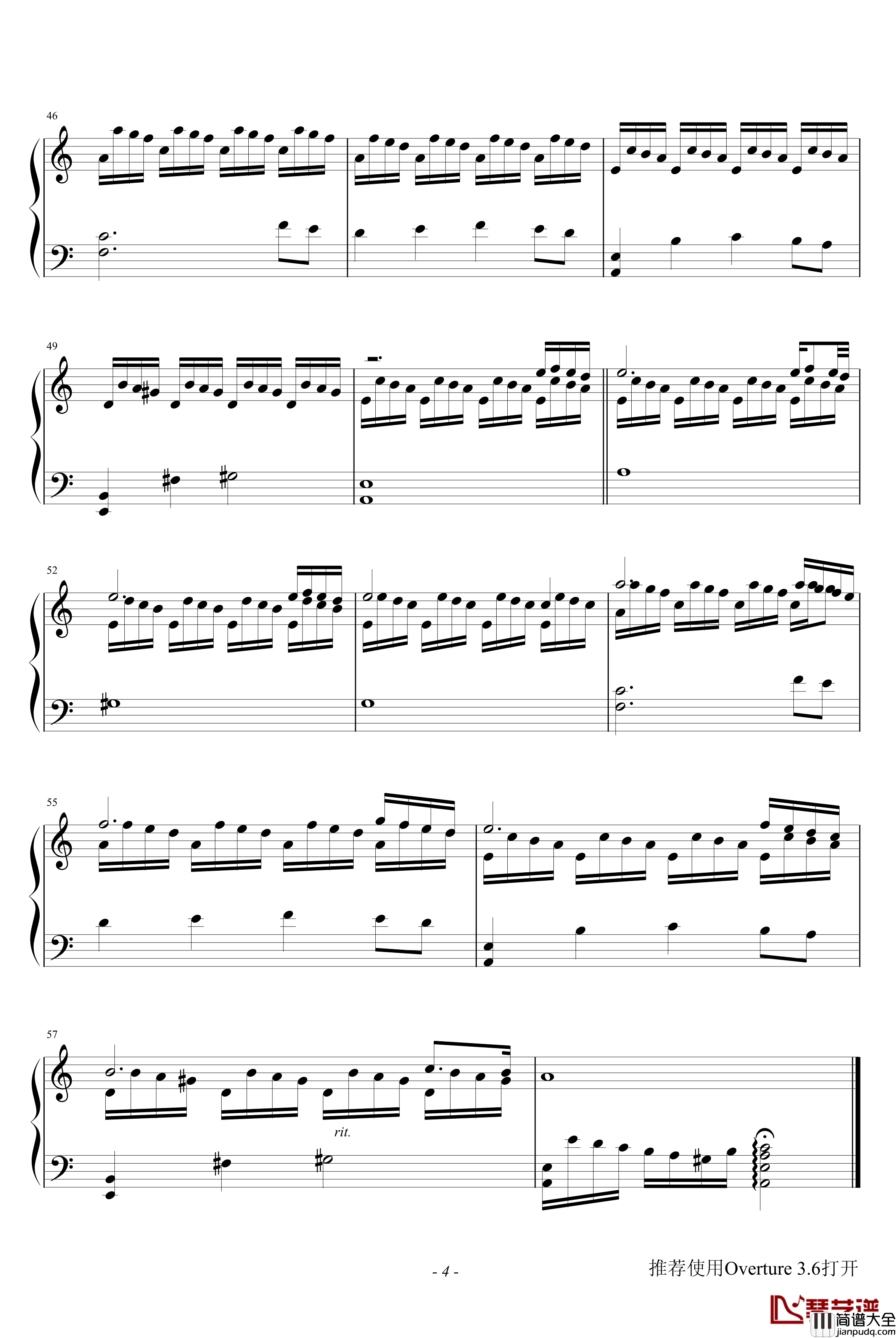 To_the_Children钢琴谱_Denean