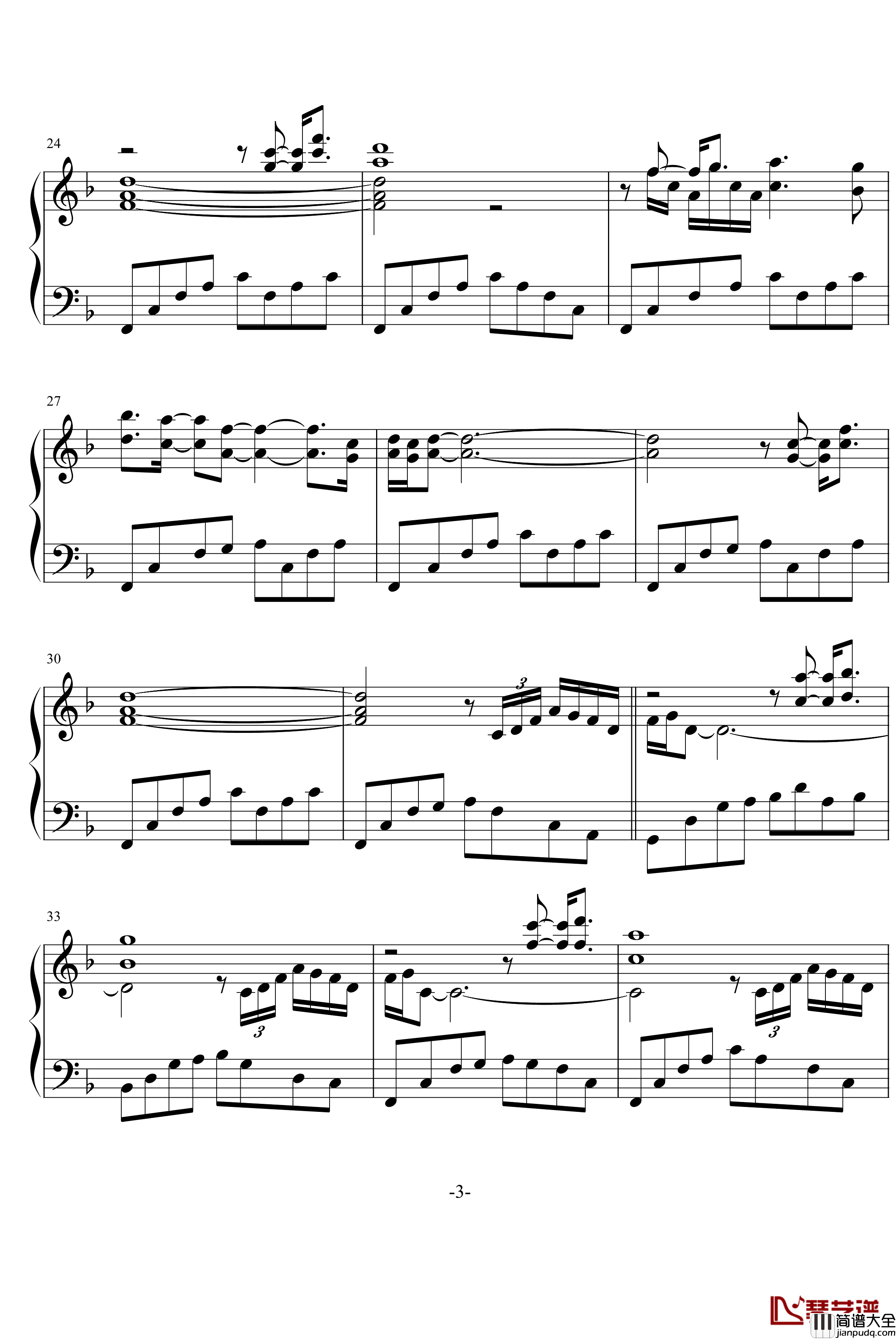 Swept_Away钢琴谱_雅尼