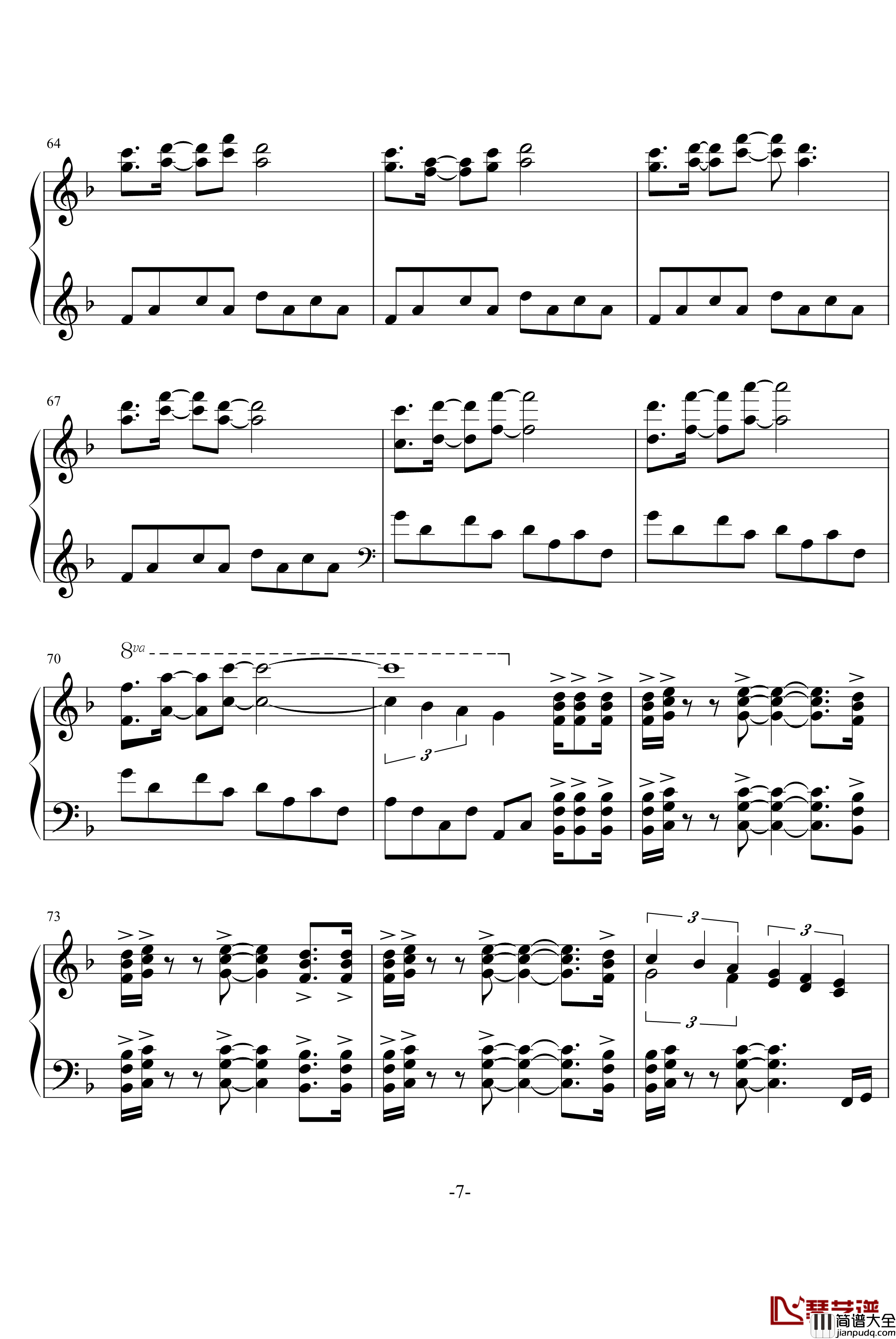 Swept_Away钢琴谱_雅尼