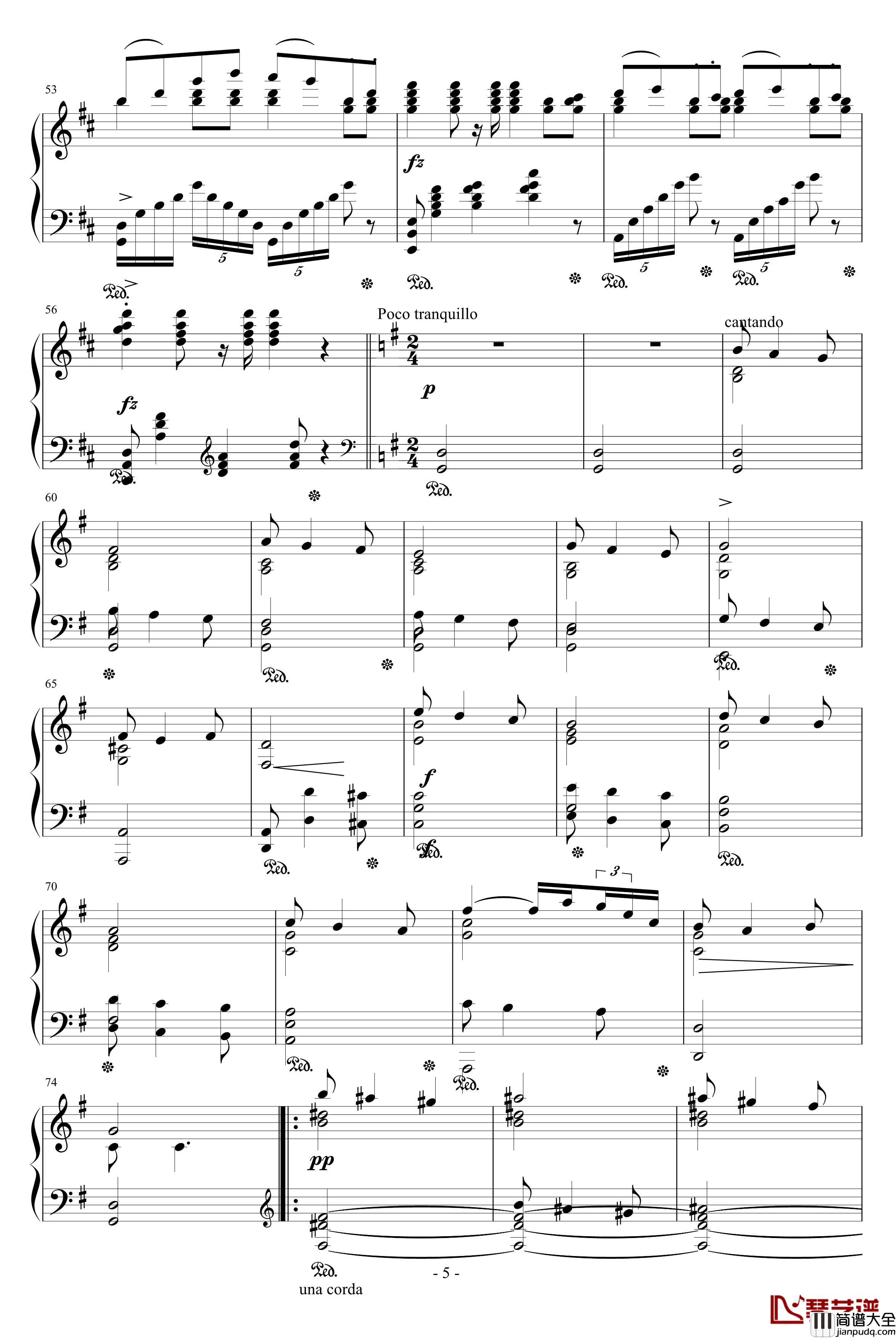 婚礼进行曲钢琴谱_格里格