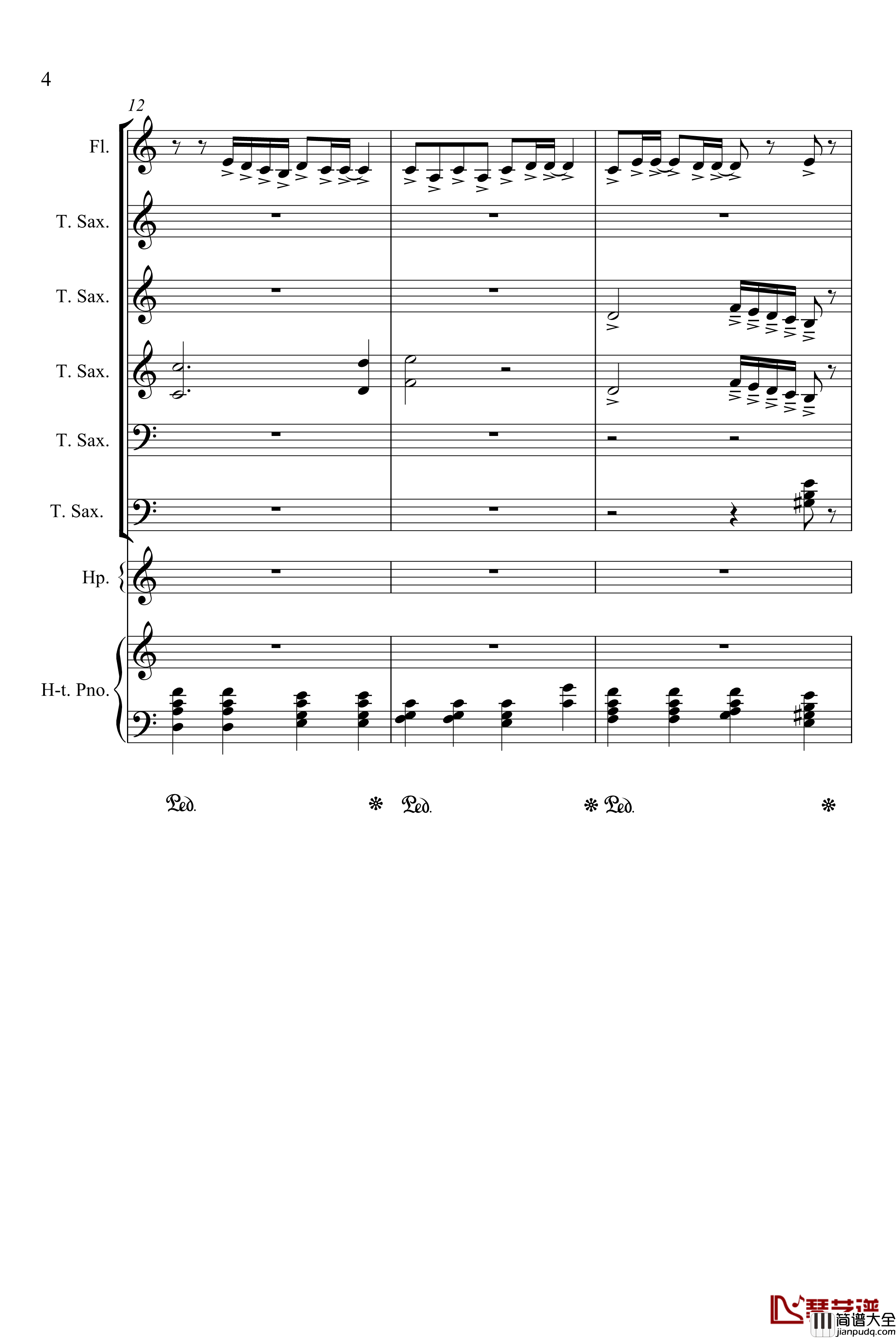 心雨钢琴谱_周杰伦