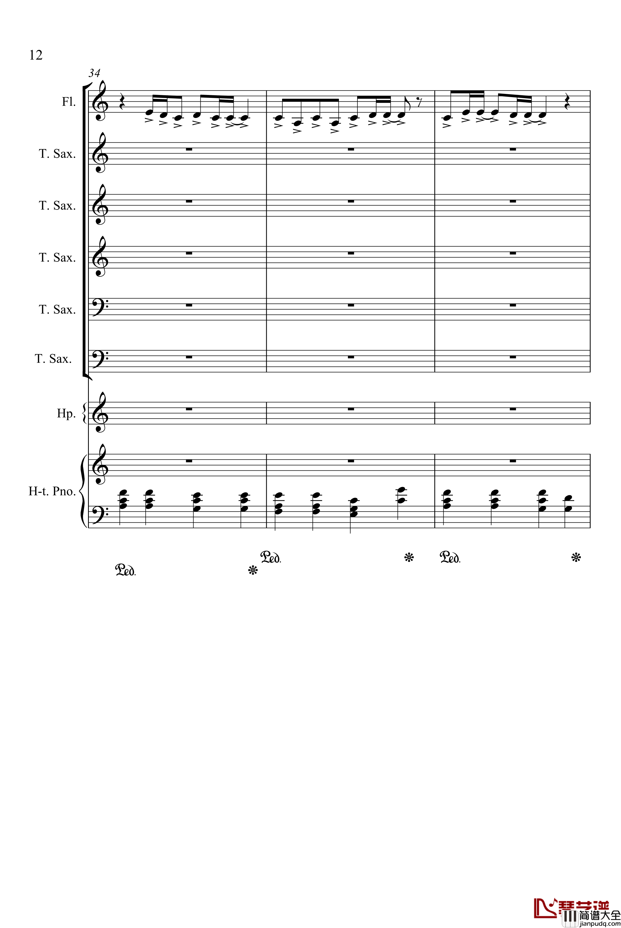 心雨钢琴谱_周杰伦