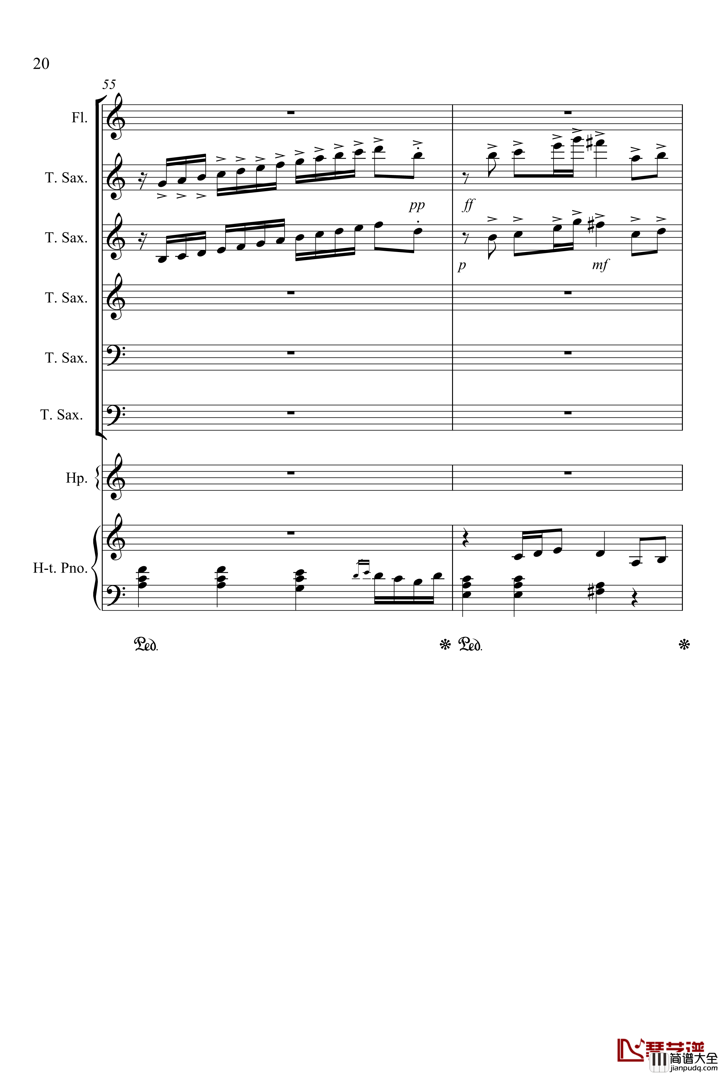 心雨钢琴谱_周杰伦