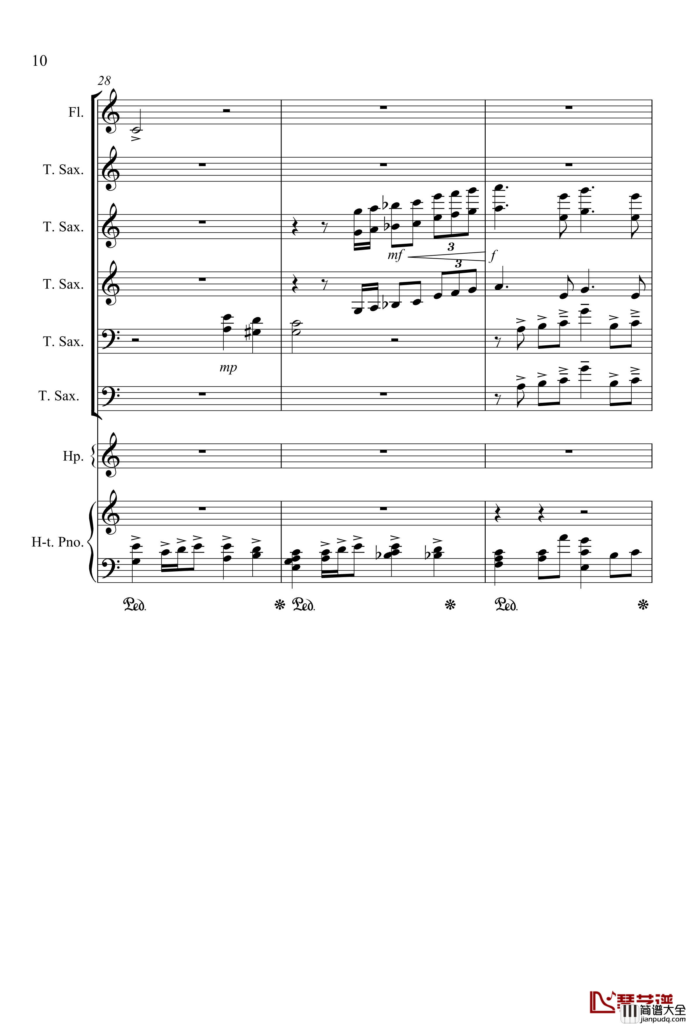 心雨钢琴谱_周杰伦