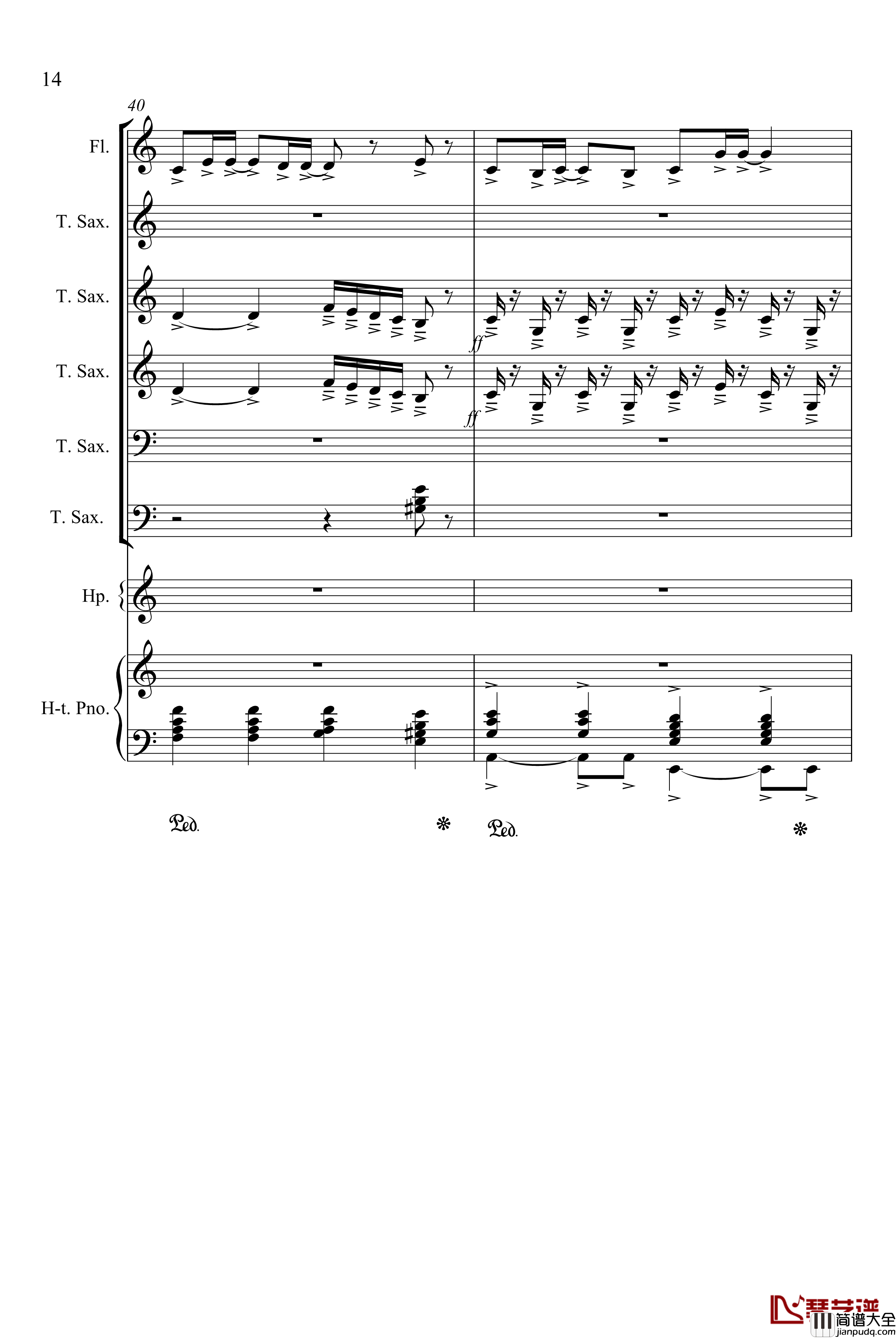 心雨钢琴谱_周杰伦