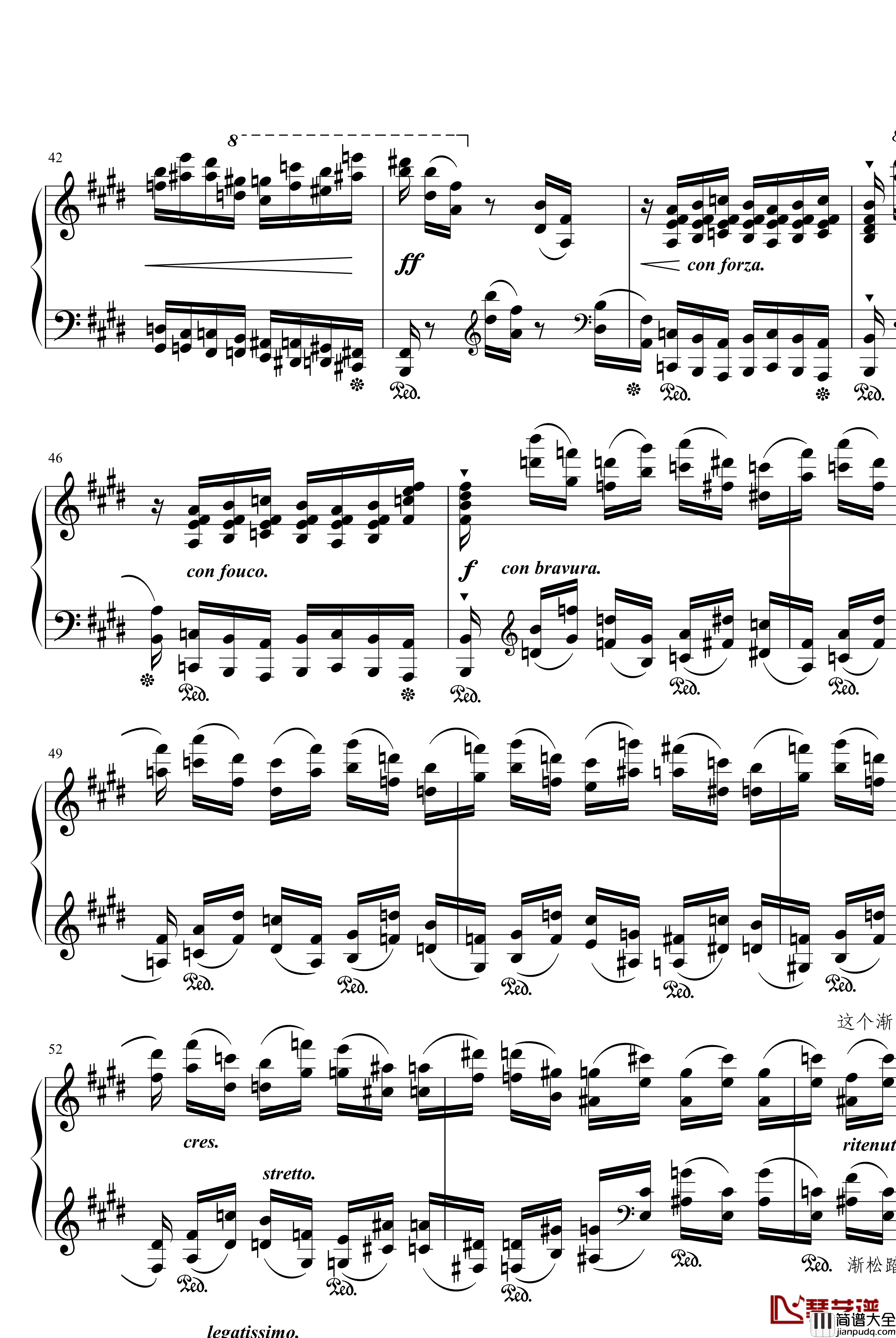 离别曲钢琴谱_练习曲_肖邦_chopin