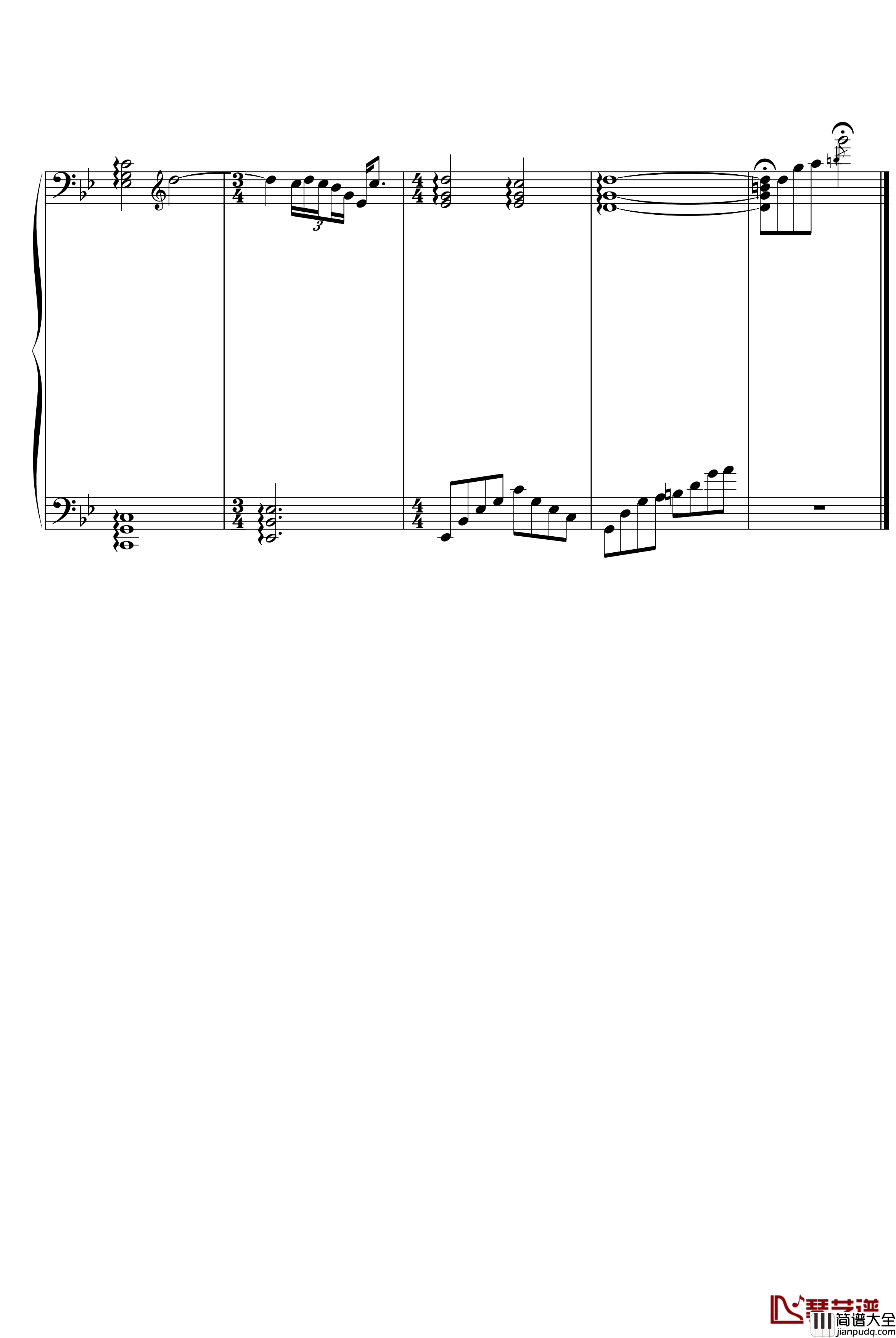 时光流速钢琴谱_雅尼