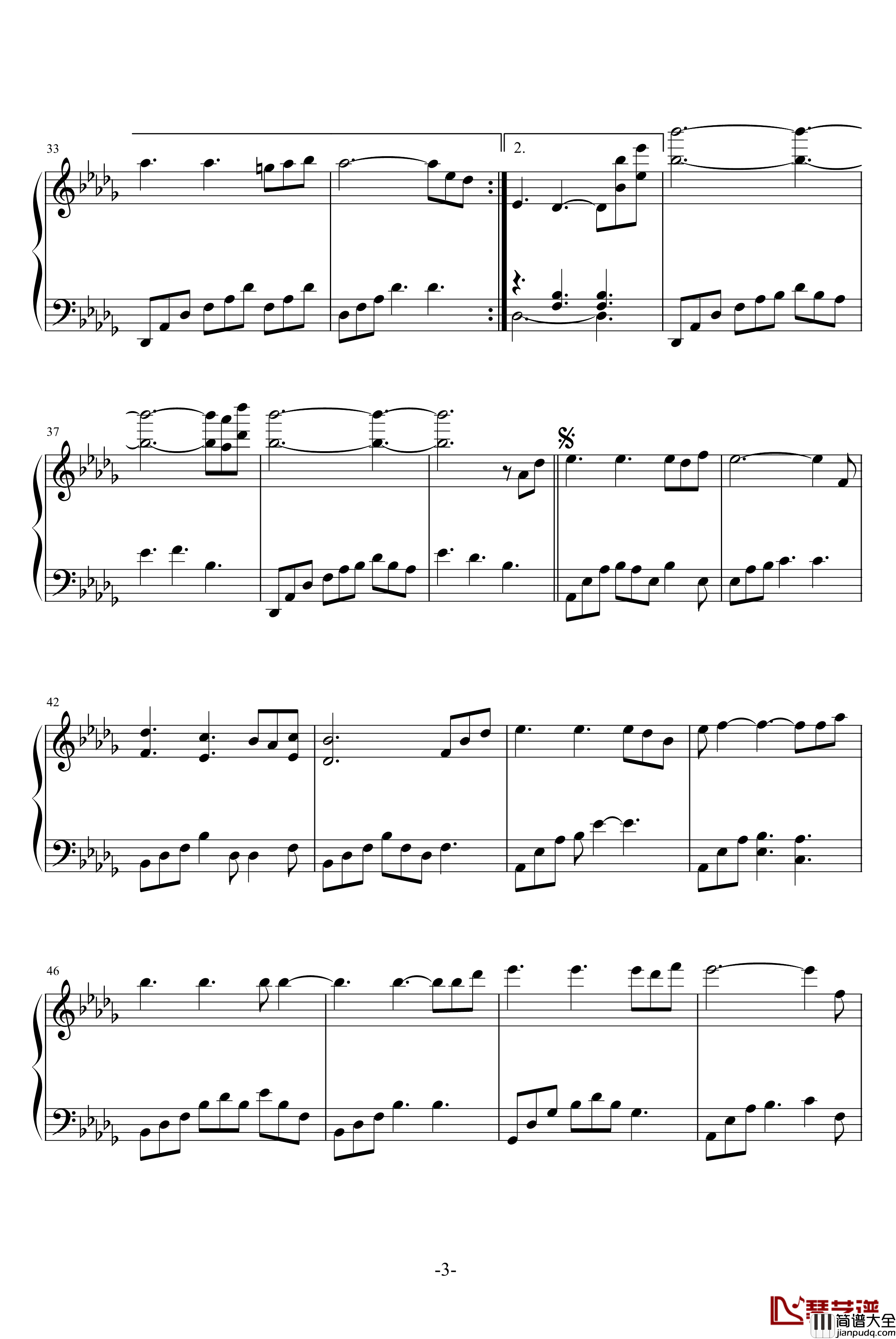 唯一的记忆钢琴谱_雅尼