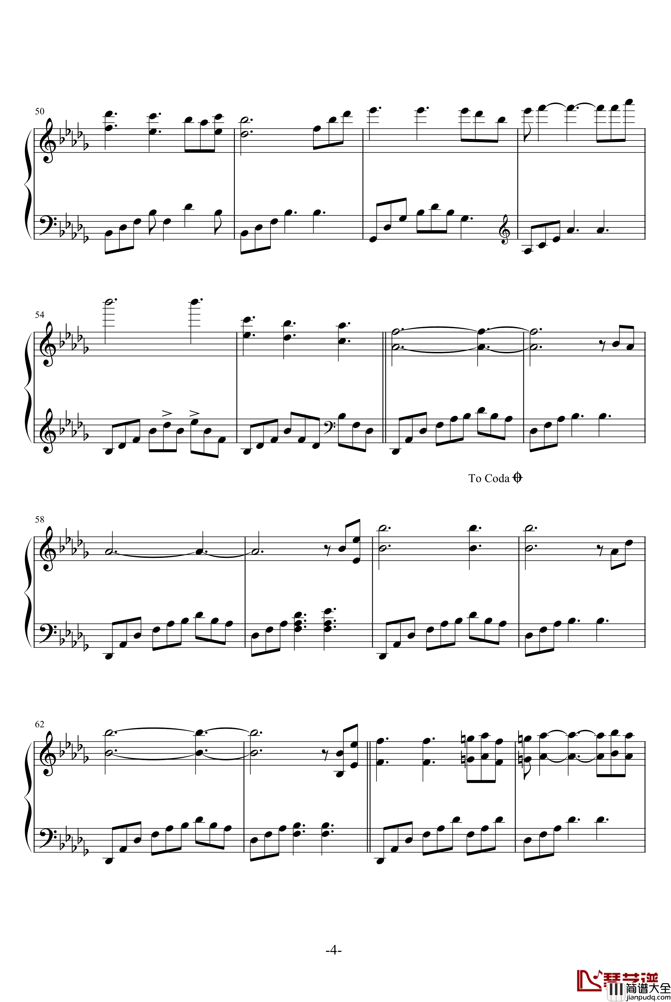 唯一的记忆钢琴谱_雅尼