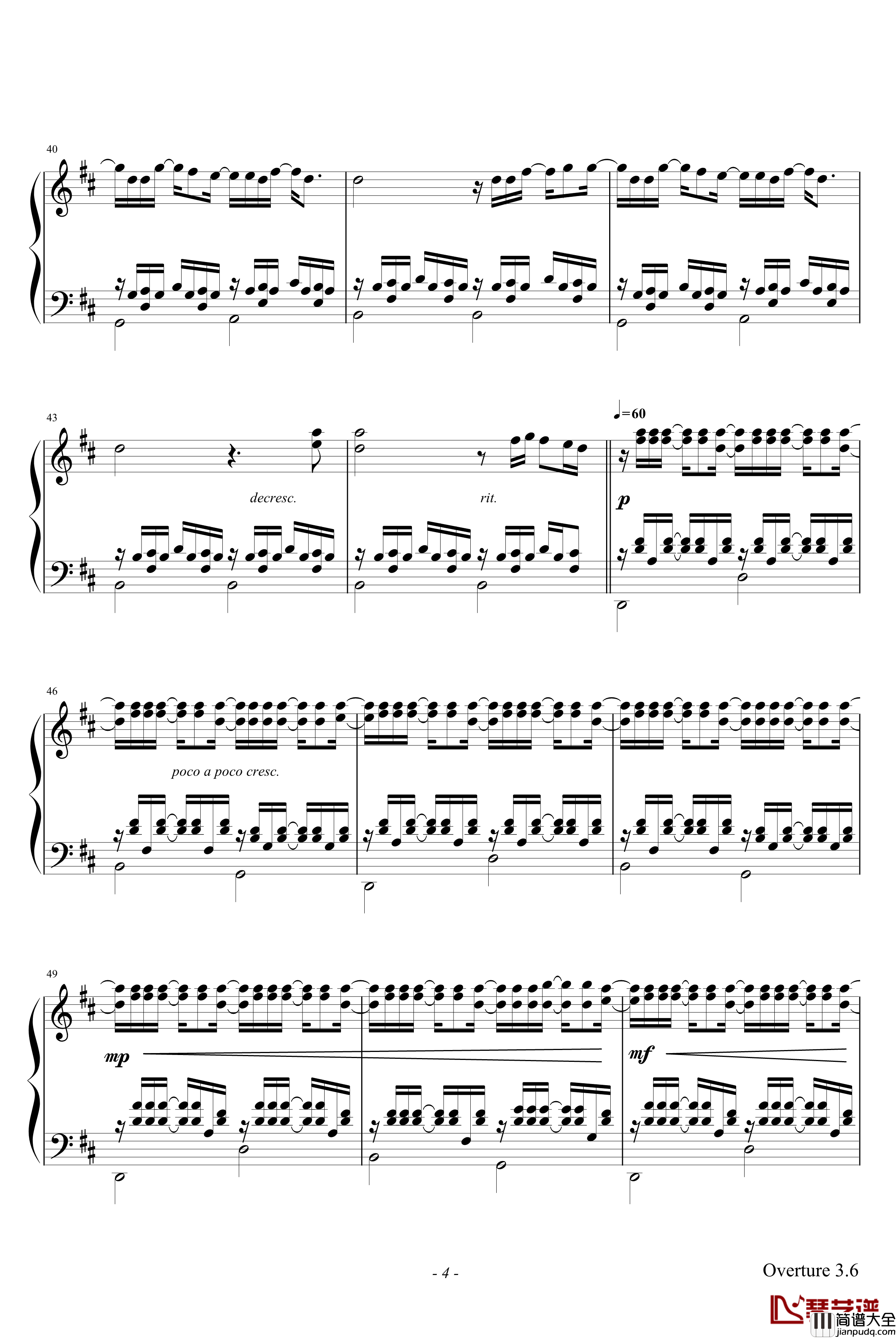 Every_Breath_You_Take_Scala_Choir_钢琴谱