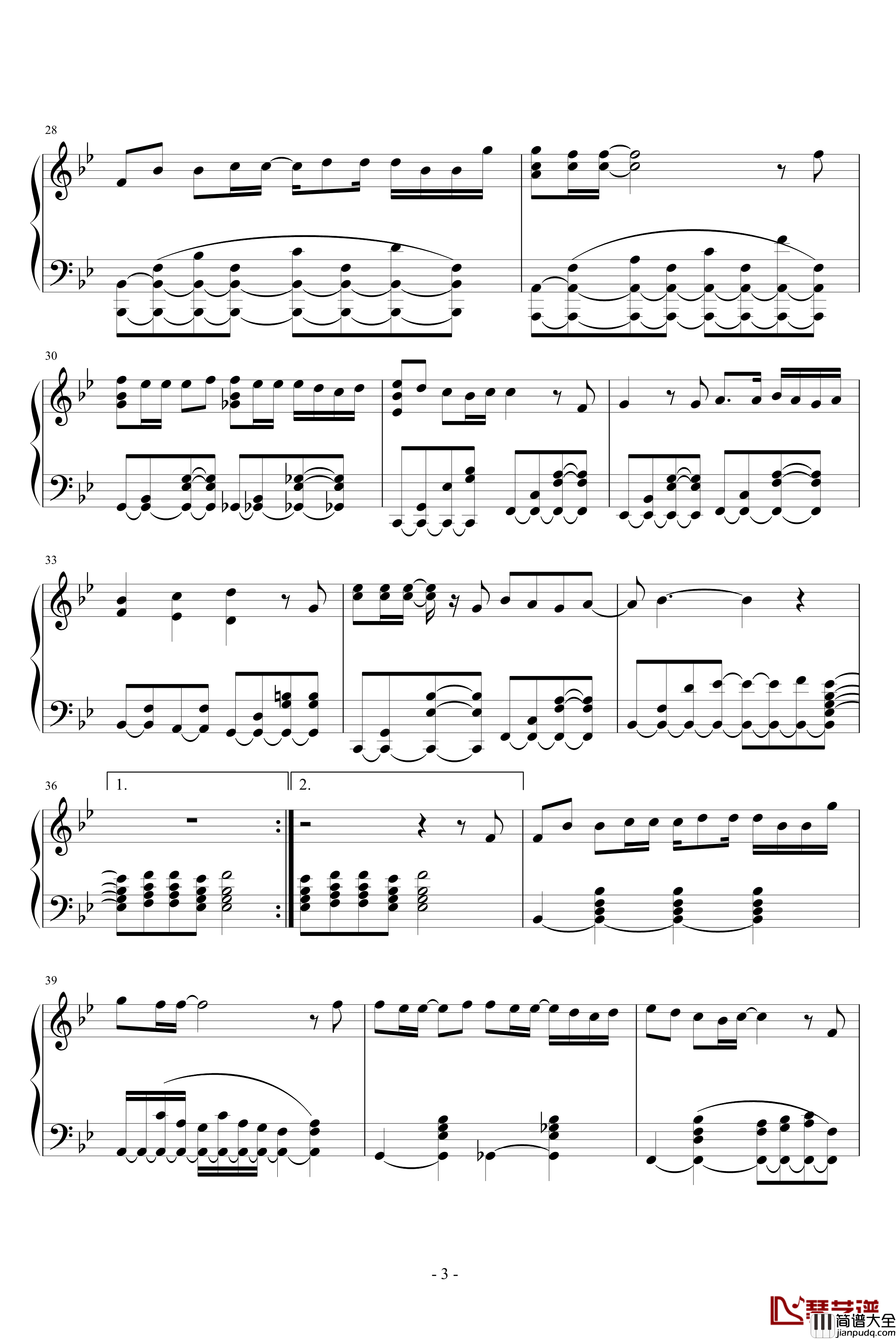 君がいない夏钢琴谱_名侦探柯南