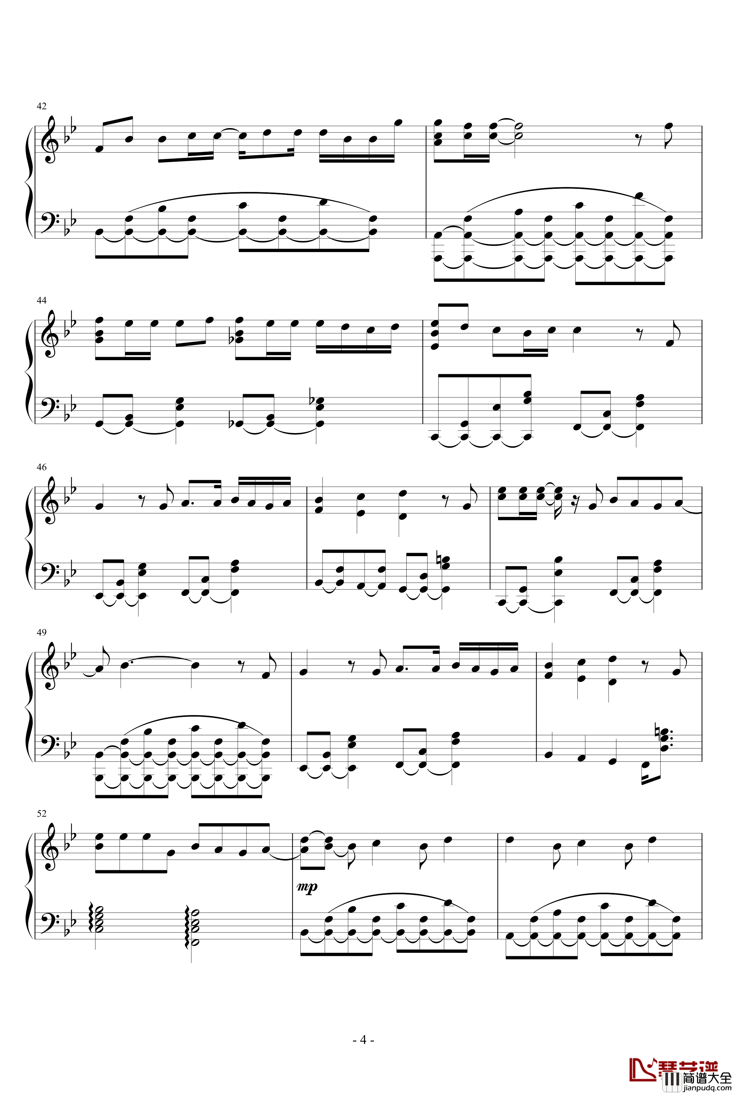 君がいない夏钢琴谱_名侦探柯南