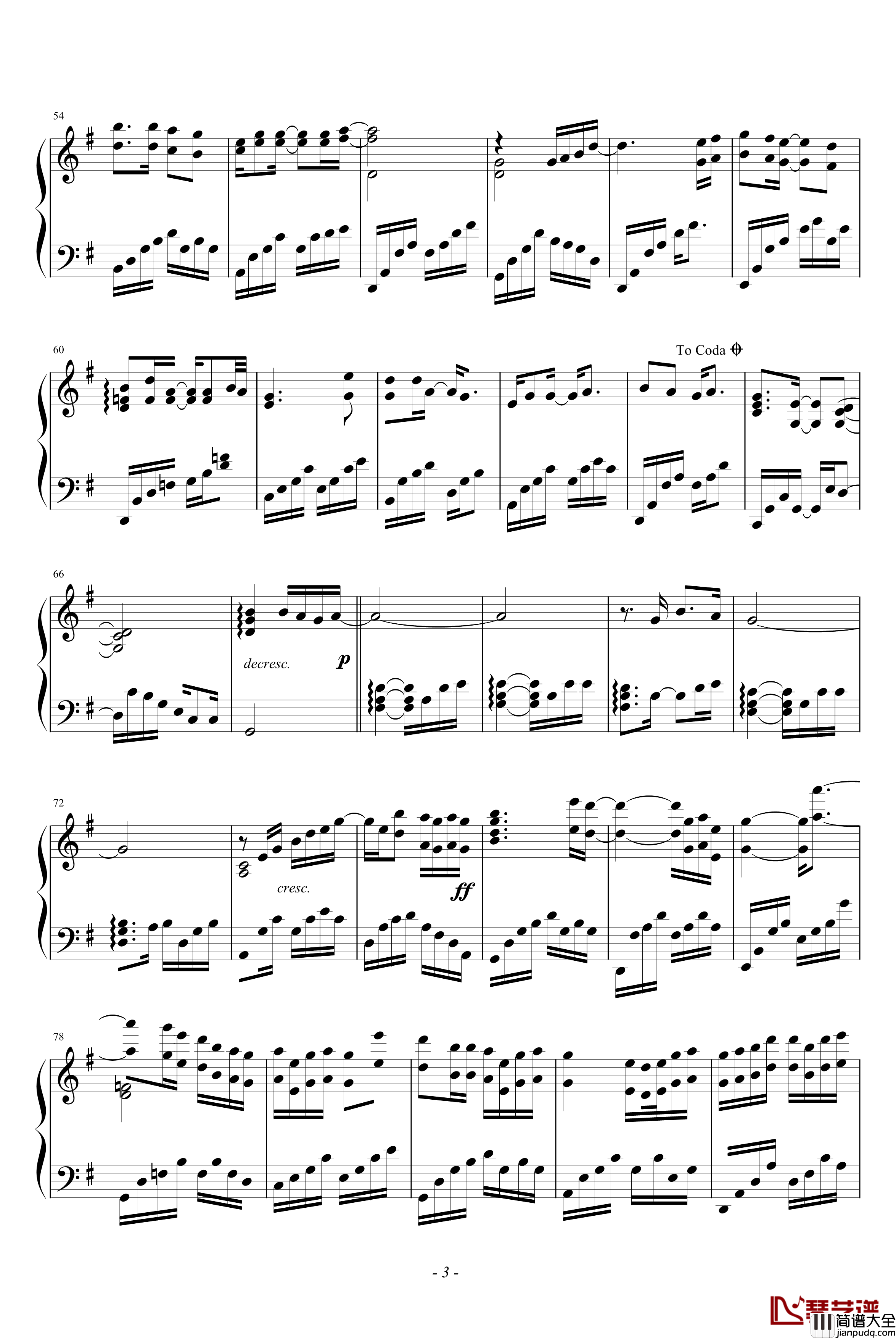 你的我,_我的你钢琴谱_游车河