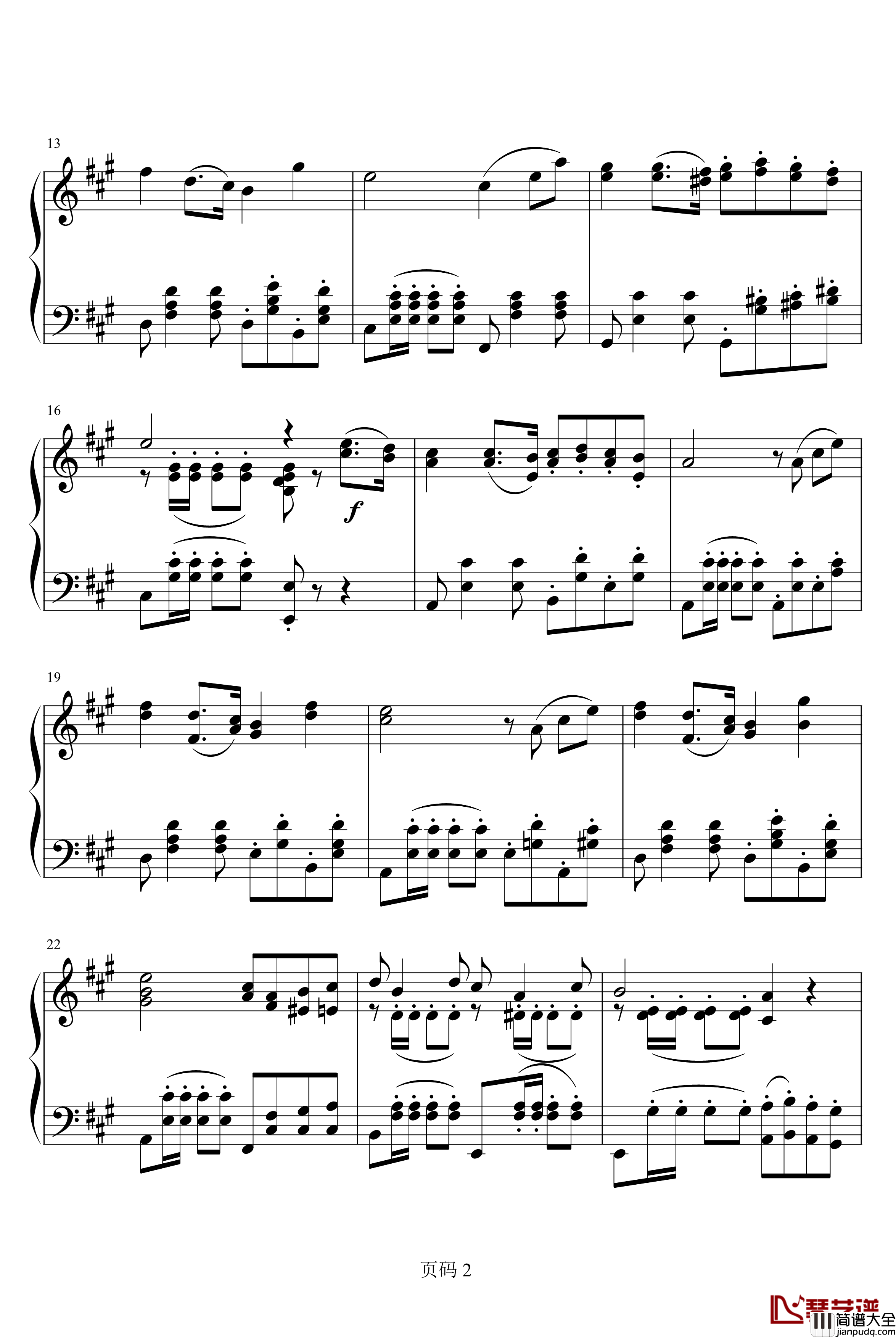 rufus_welcoming钢琴谱_最终幻想