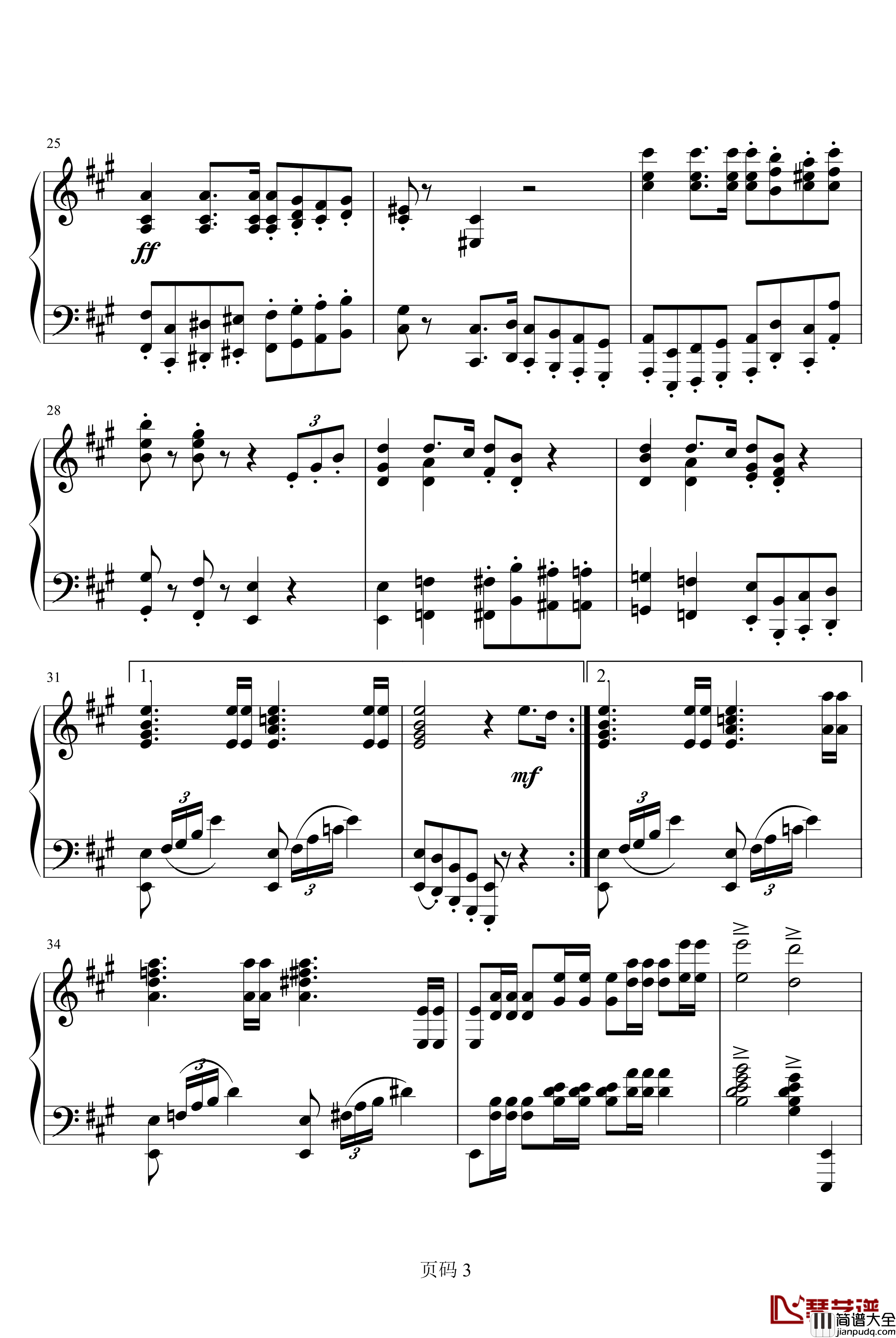 rufus_welcoming钢琴谱_最终幻想