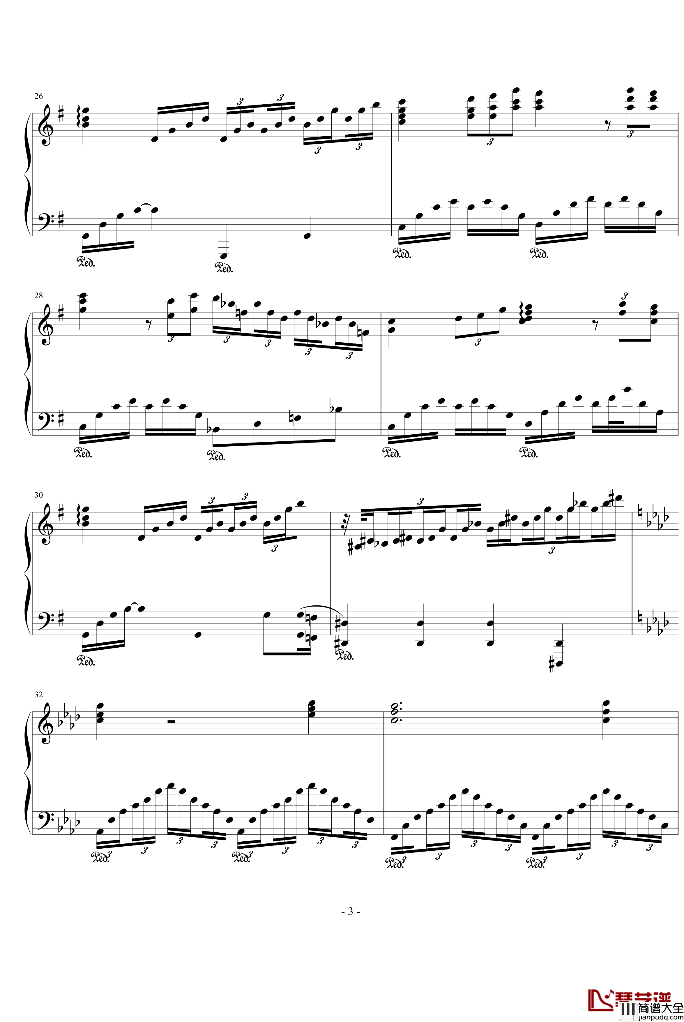 人鬼情未了钢琴谱_影视