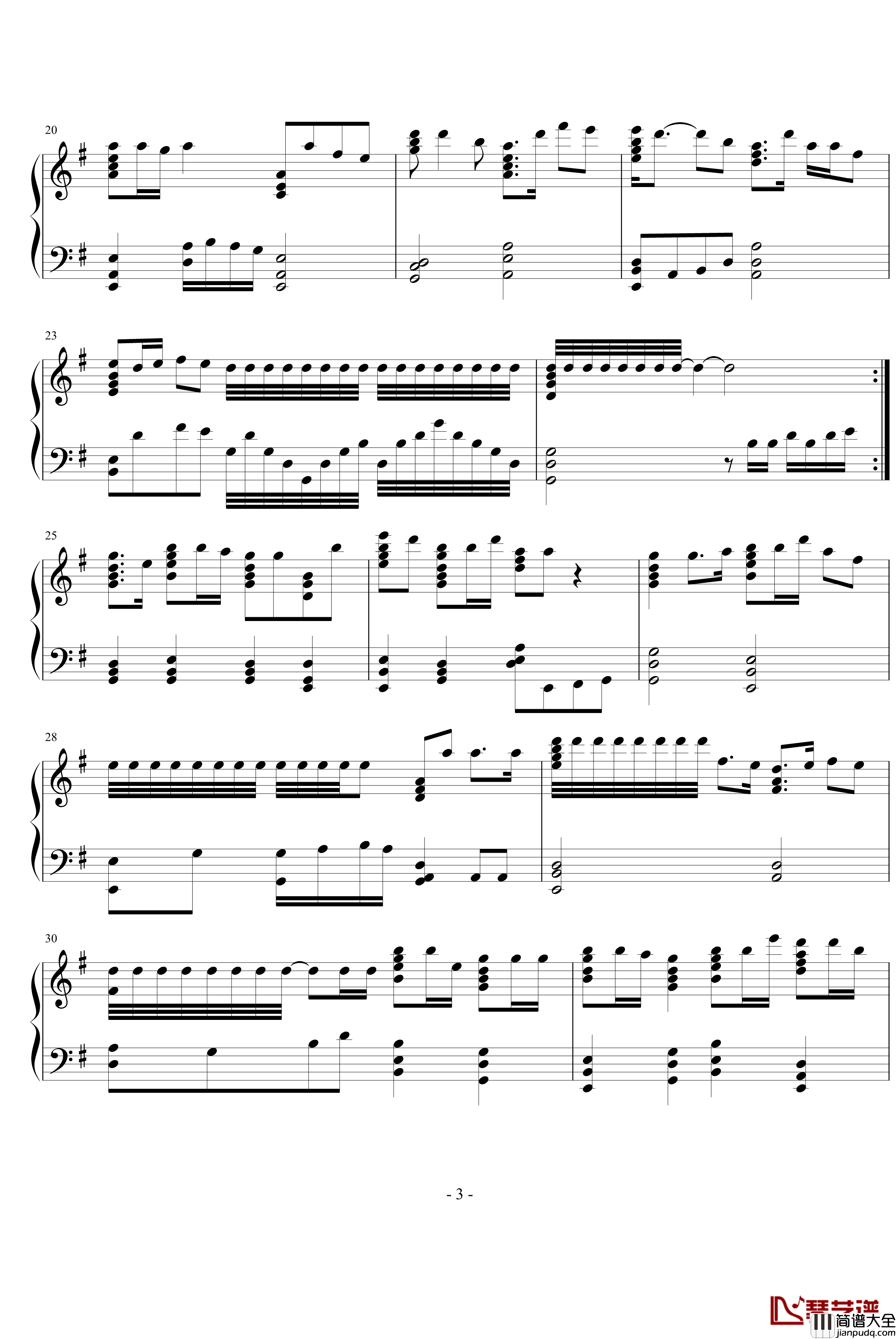 弹起我心爱的土琵琶钢琴谱_中国名曲