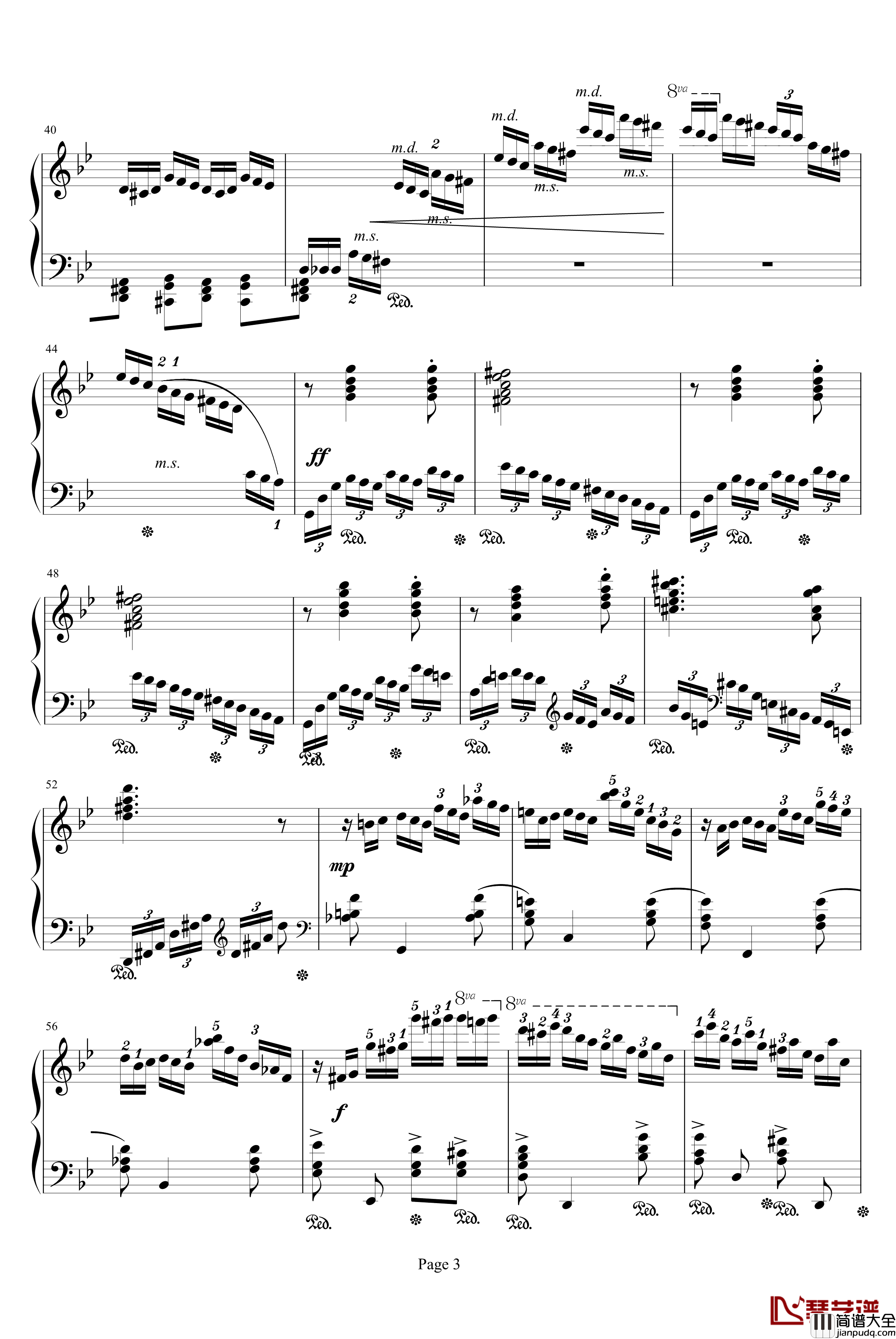 练习曲Op.72_No.2钢琴谱_莫什科夫斯基_Moszkowski